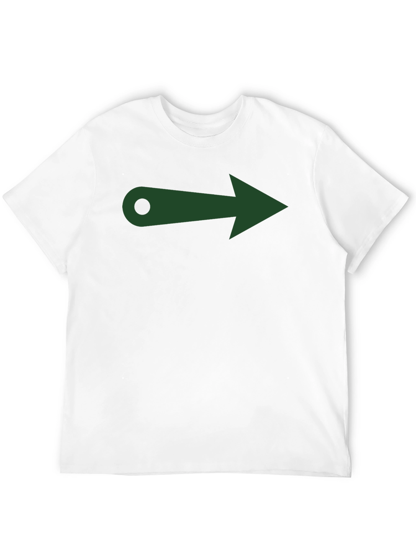 Black Directional Arrow Graphic Tee - Modern Style view 12