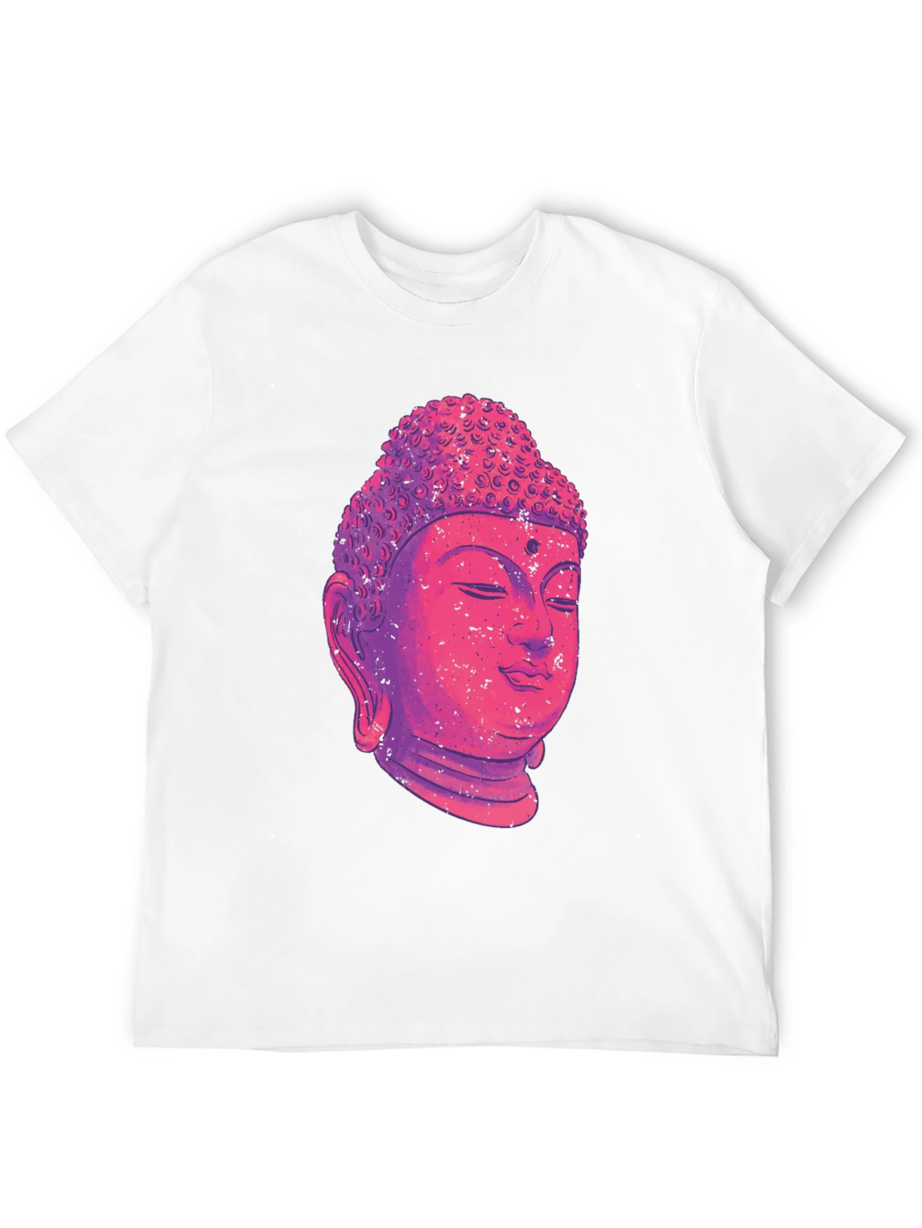 Black Buddha Head Graphic T-Shirt - Black view 12
