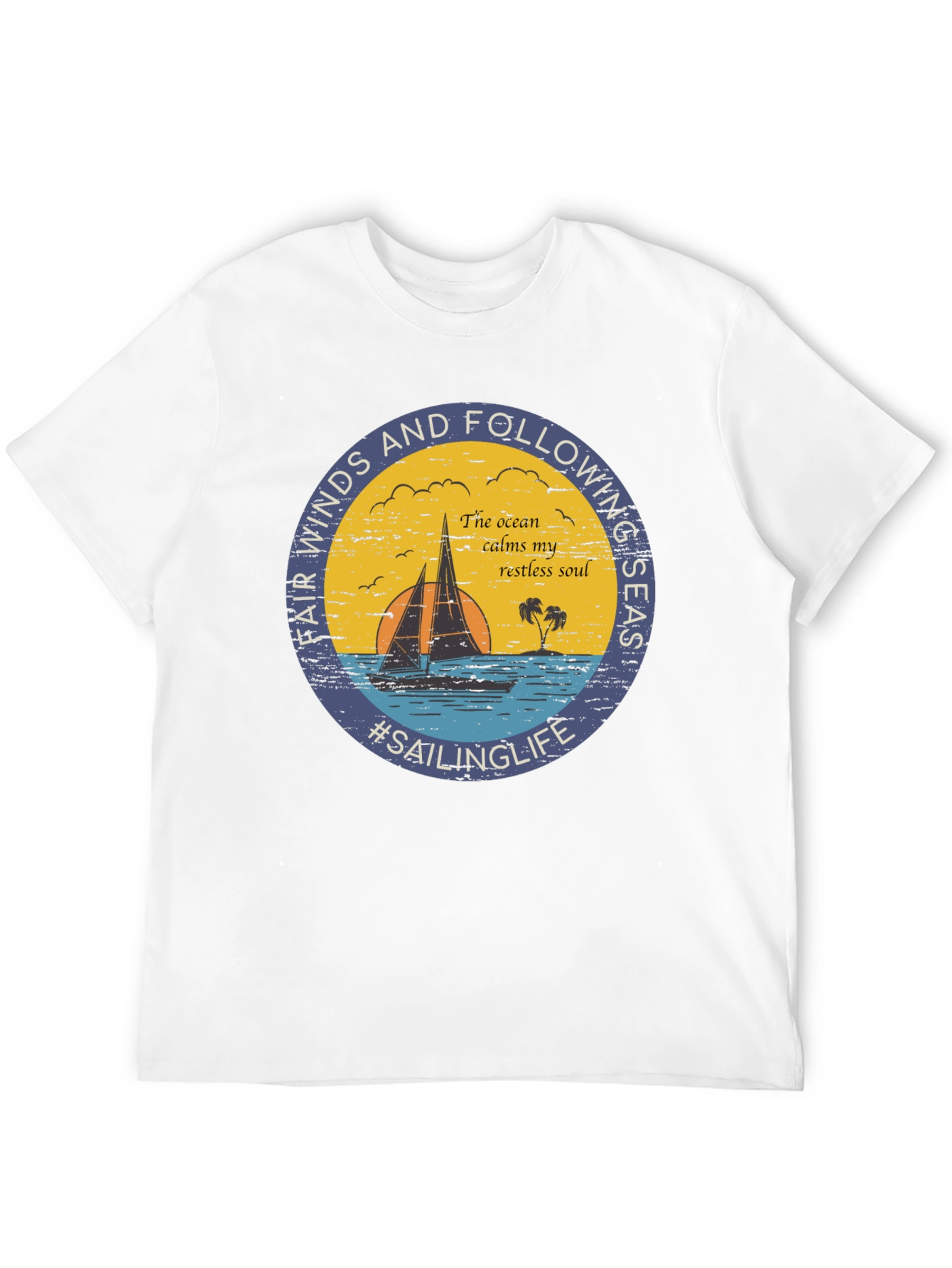 Black Sailing Life Graphic Tee - Fair Winds & Following Seas view 12