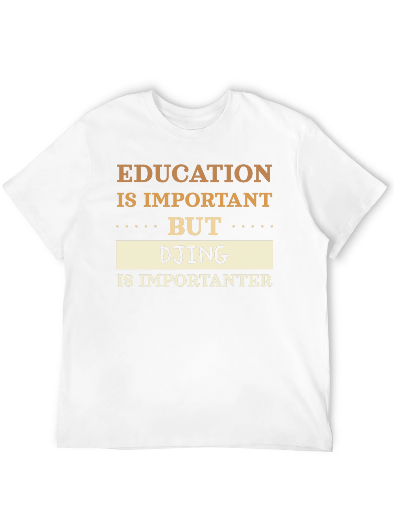 Black Education vs DJing T-Shirt Funny DJ Gift view 12