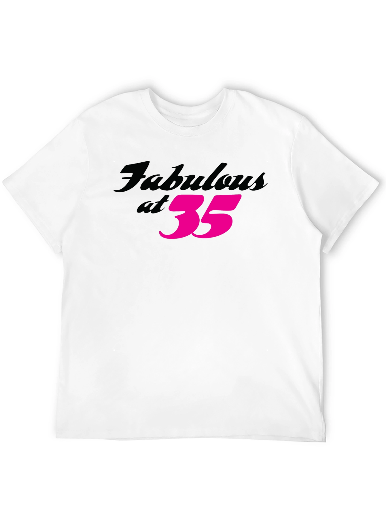 Black Fabulous at 35 Birthday T-Shirt view 12