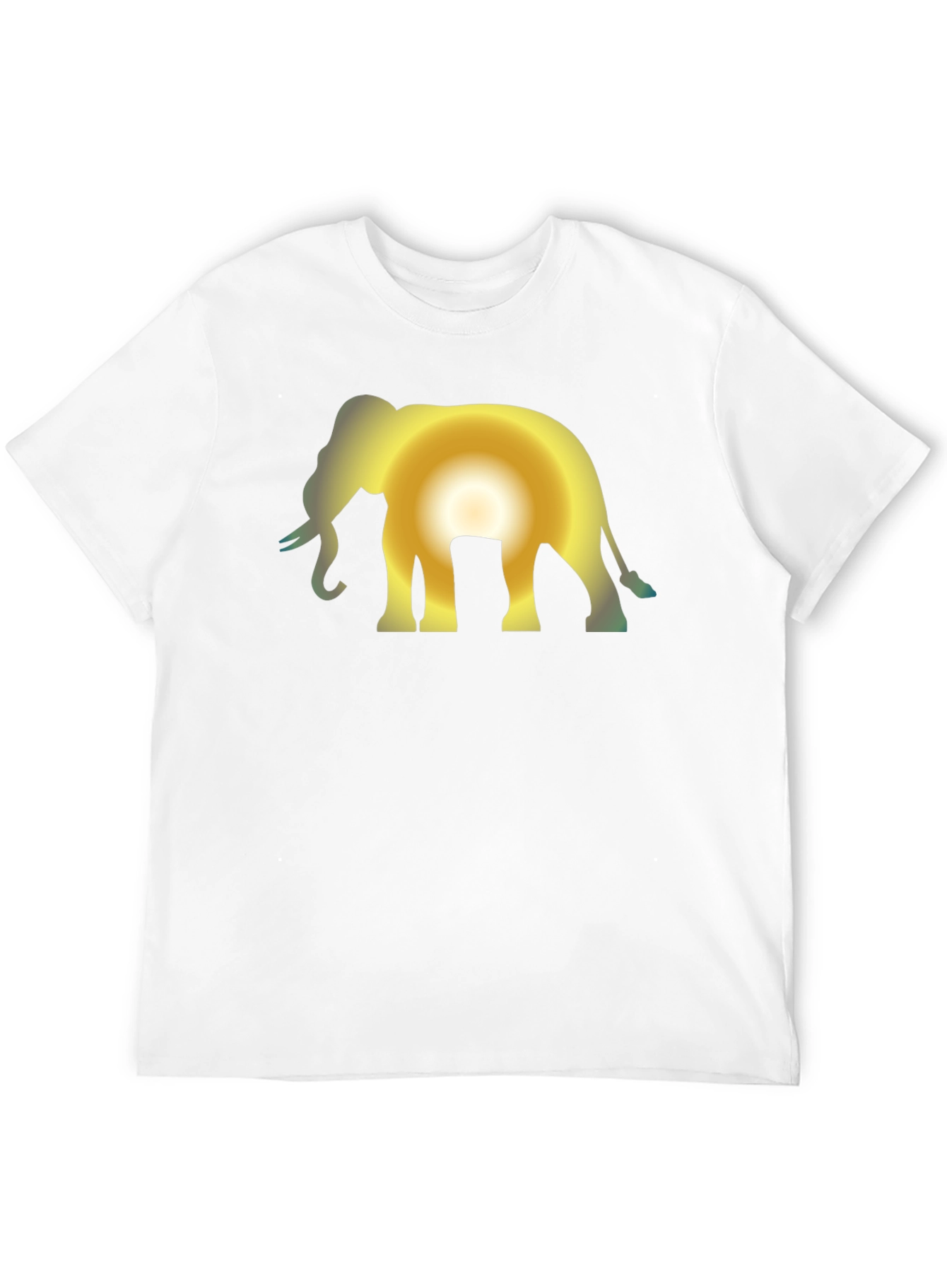 Black Elephant Sunset Black T-Shirt view 12