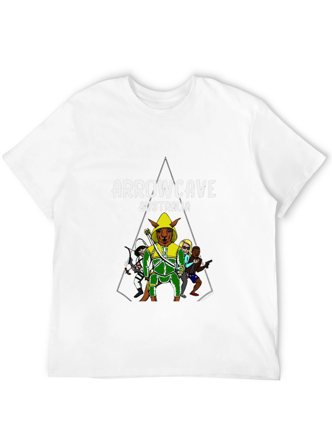 Black Arrowcave Australia T-Shirt Black view 12