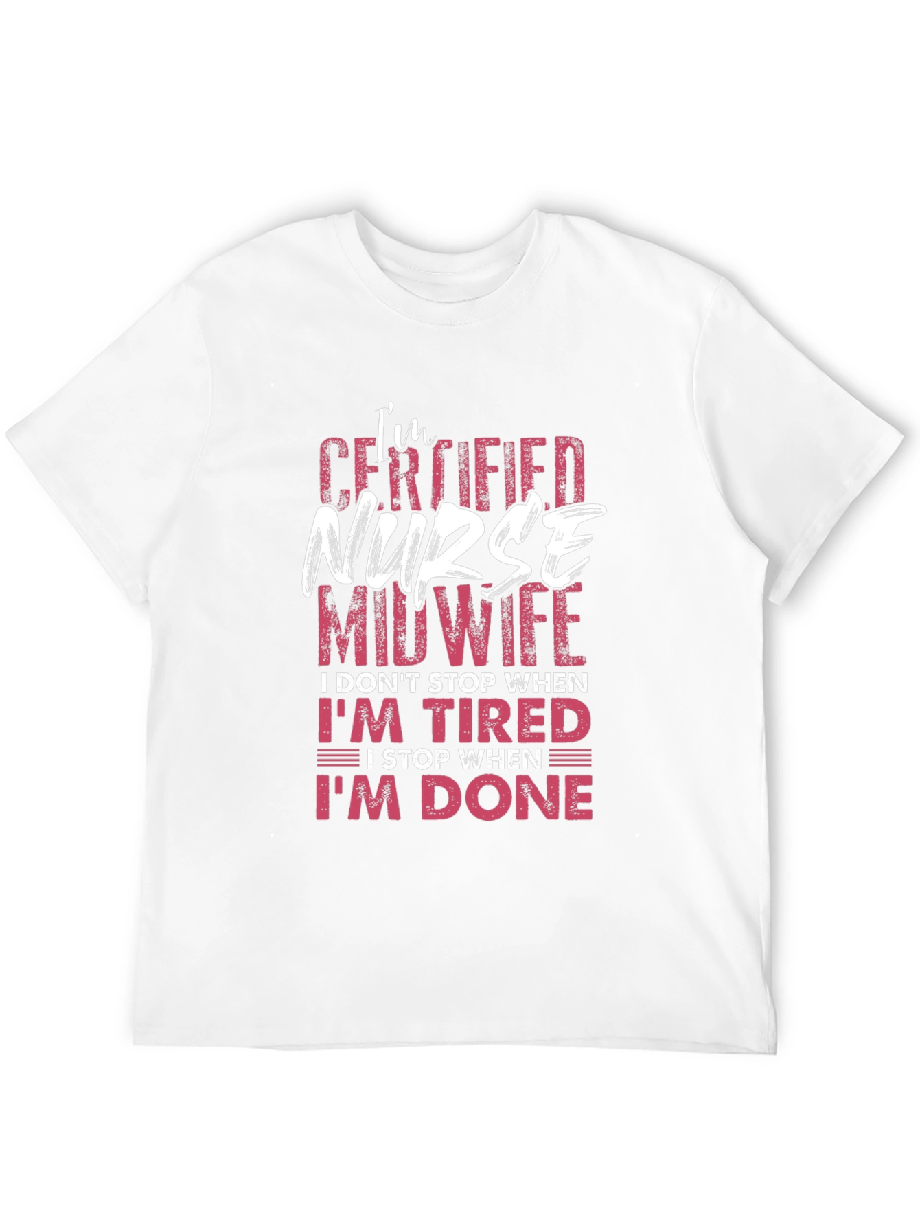Black Certified Nurse Midwife Graphic T-Shirt view 12