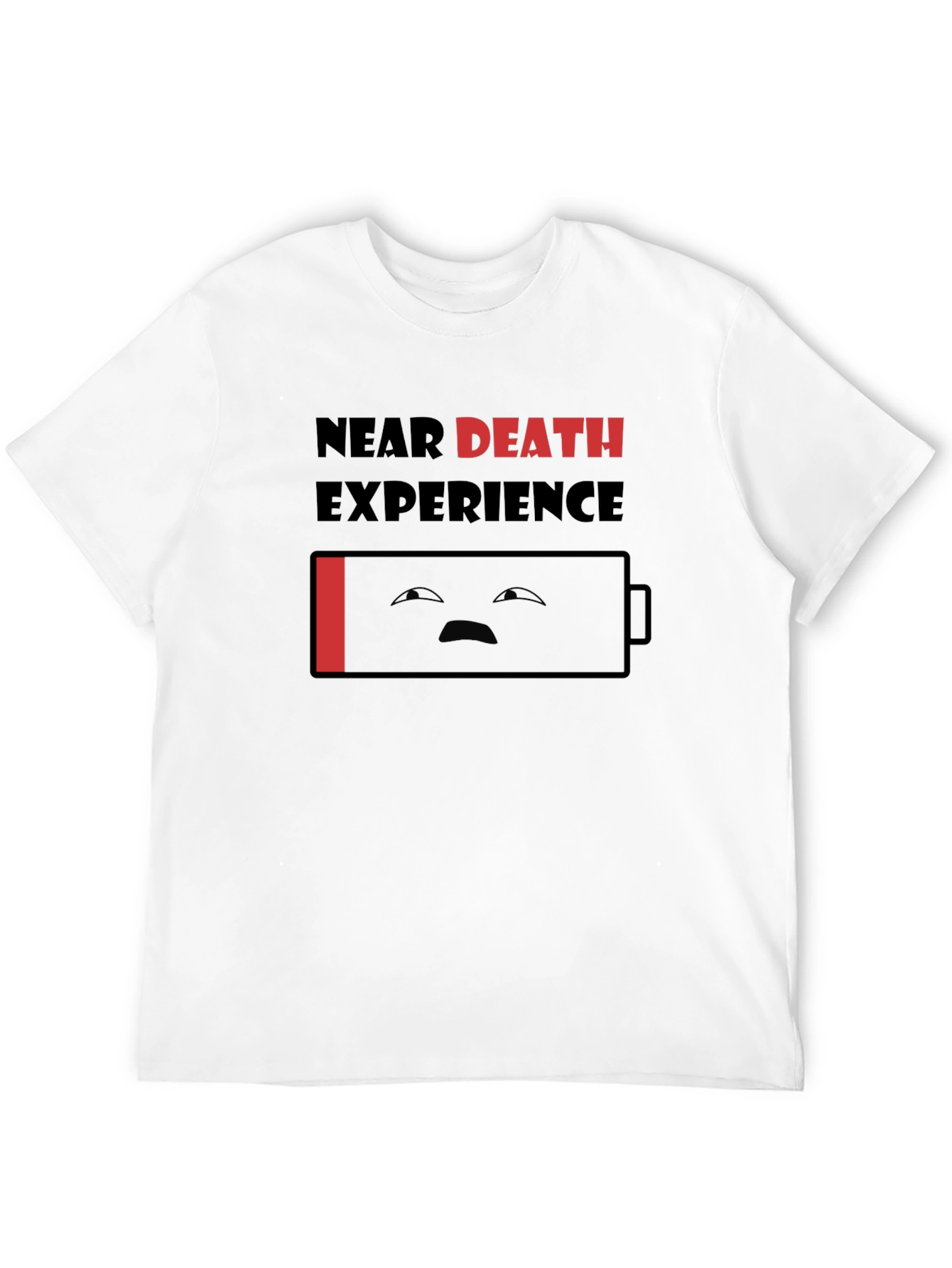 Black Near Death Experience Funny Graphic T-Shirt view 12