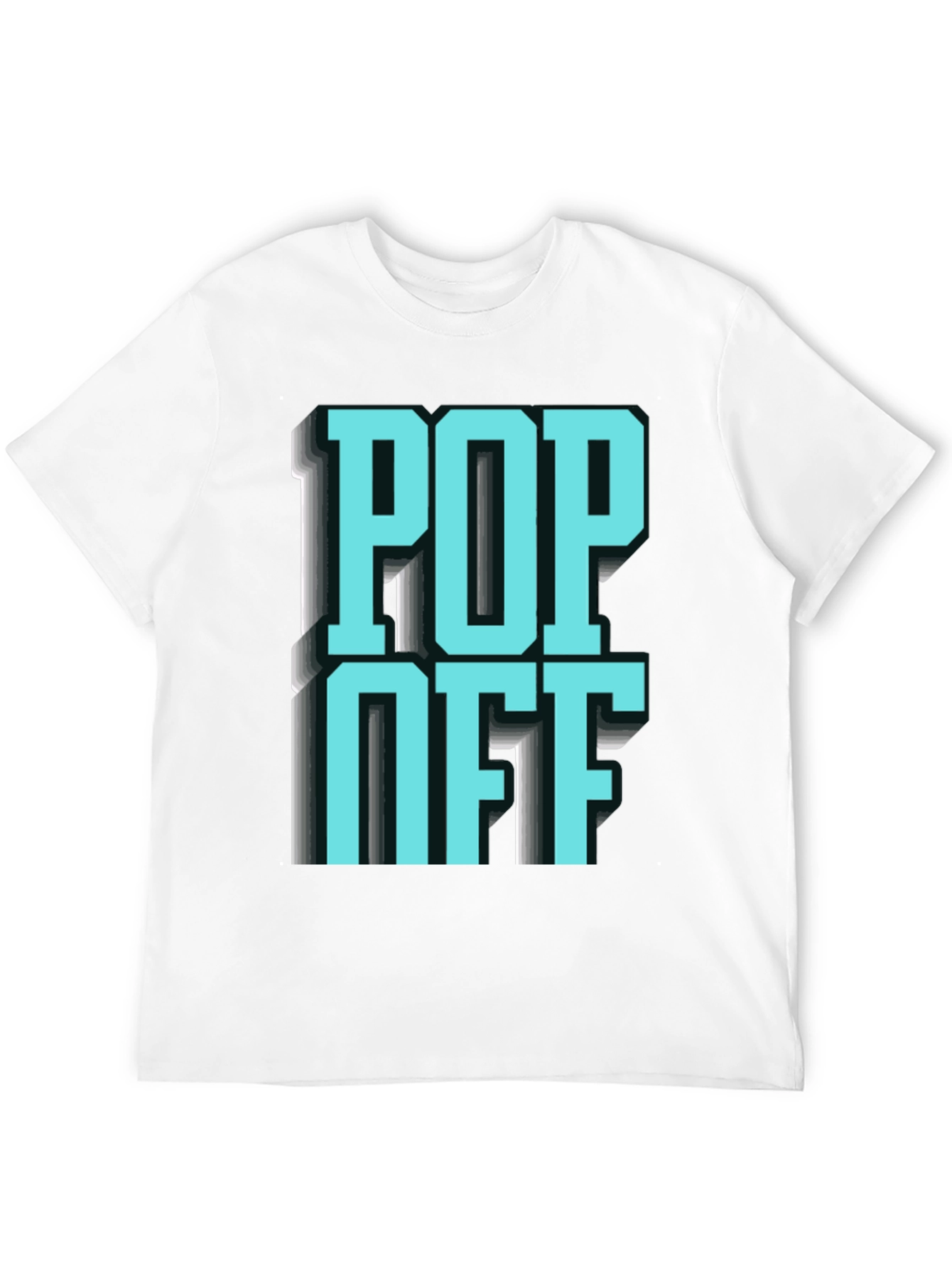 Black Pop Off Graphic T-Shirt - Statement Tee view 12