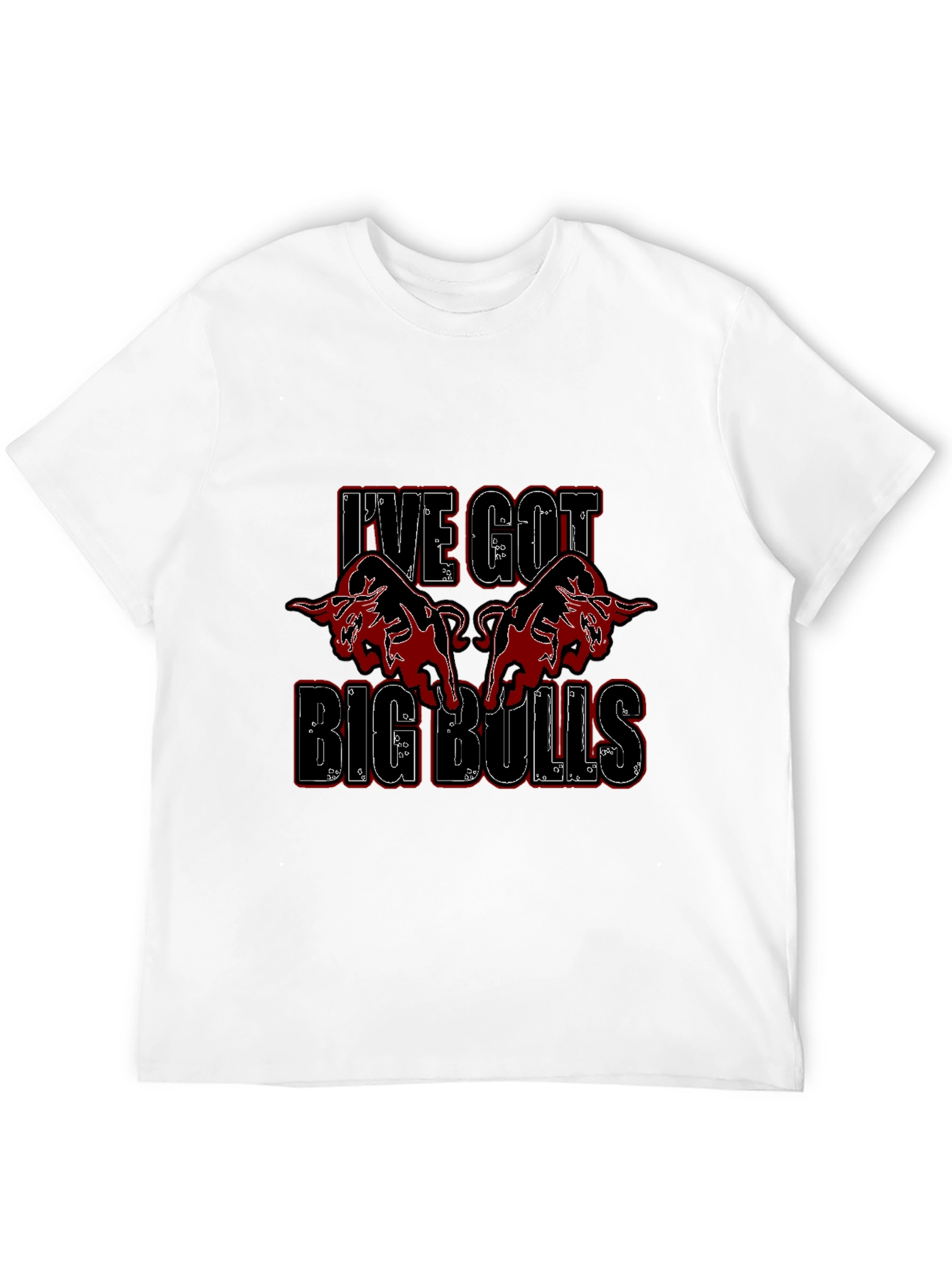 Black I've Got Big Bulls Graphic T-Shirt view 12