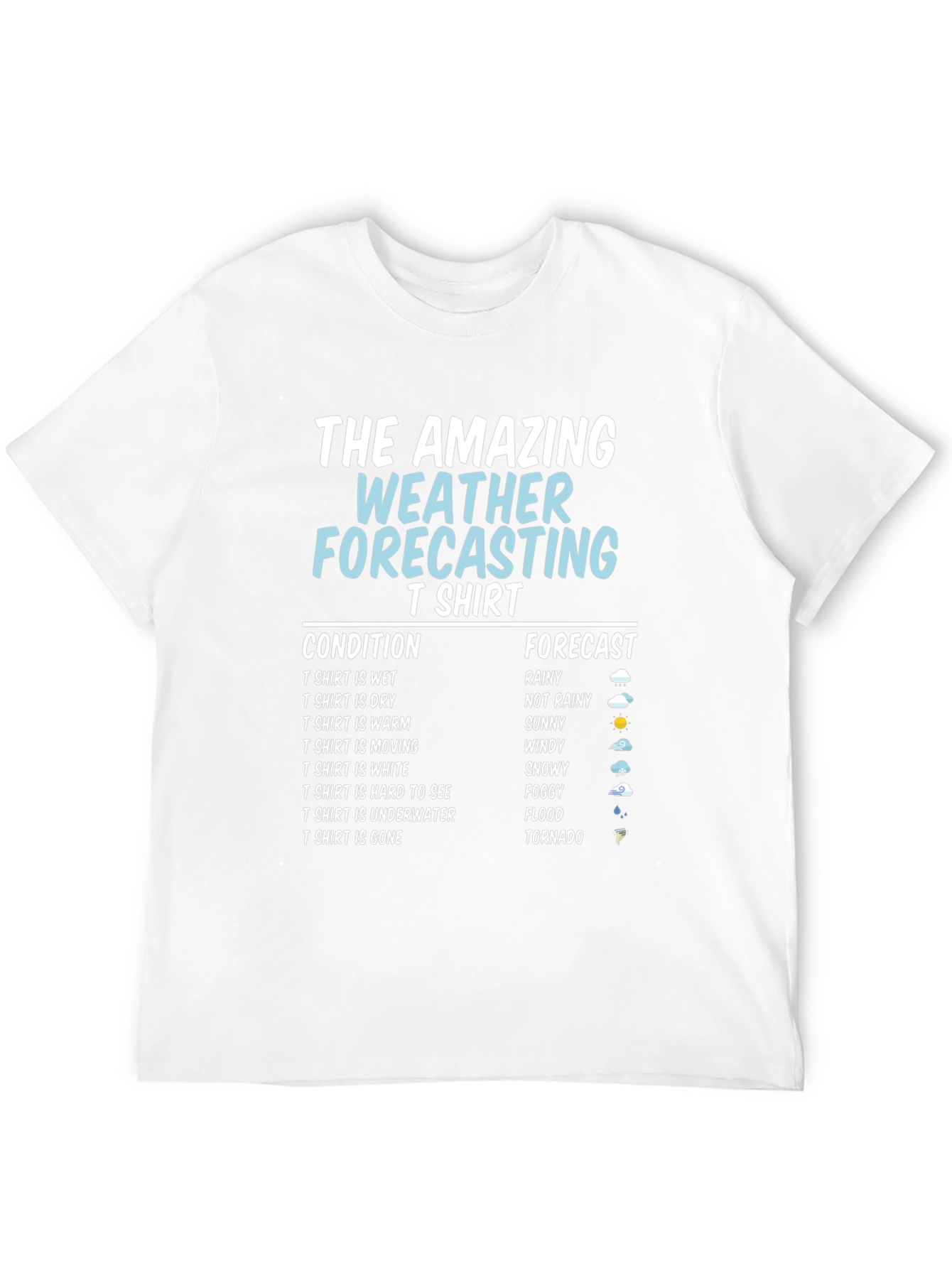 Black Amazing Weather Forecasting T-Shirt - Funny Gift view 12