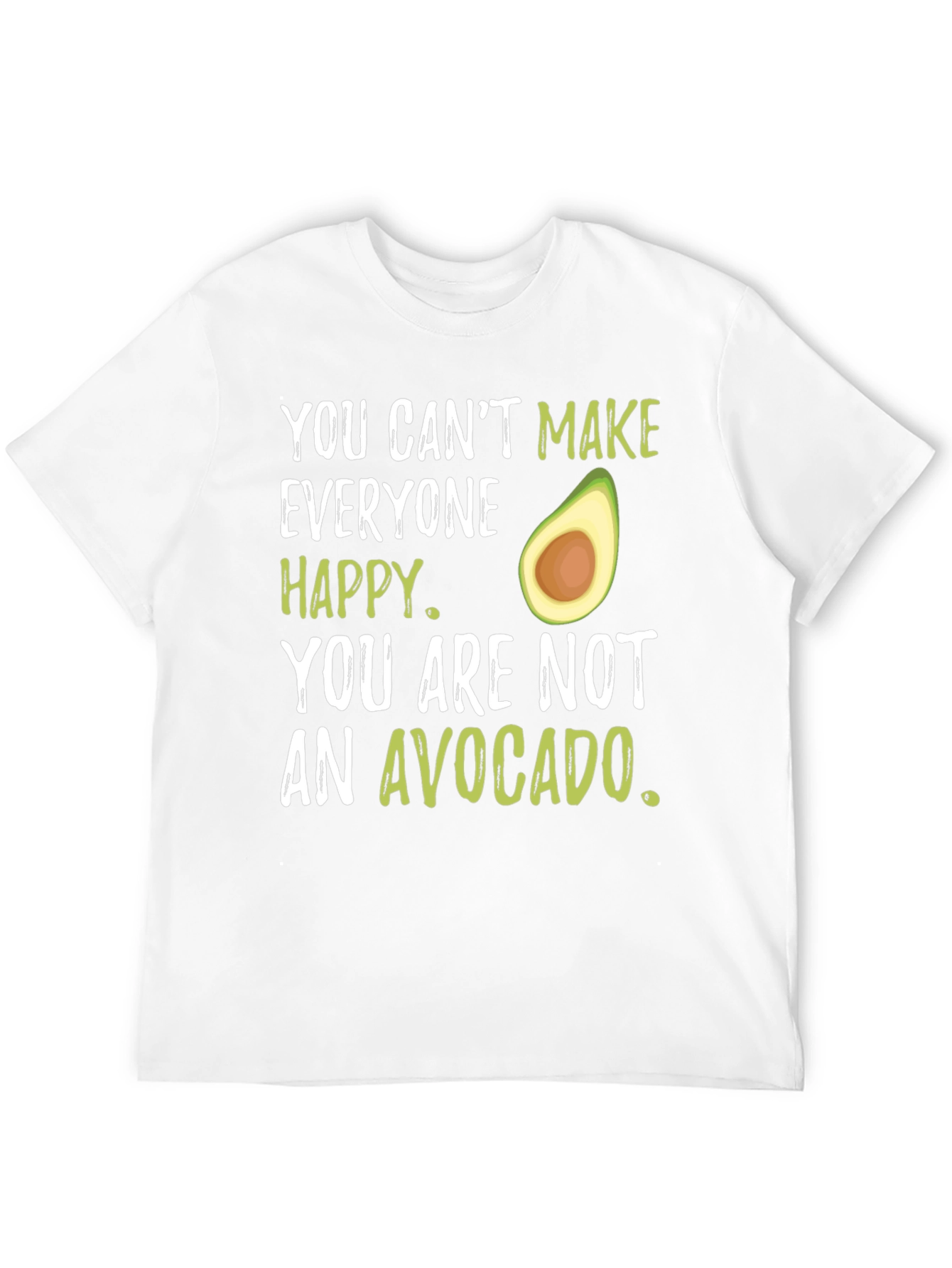 Black Funny Avocado Graphic T-Shirt - You Can't Make Everyone Happy view 12