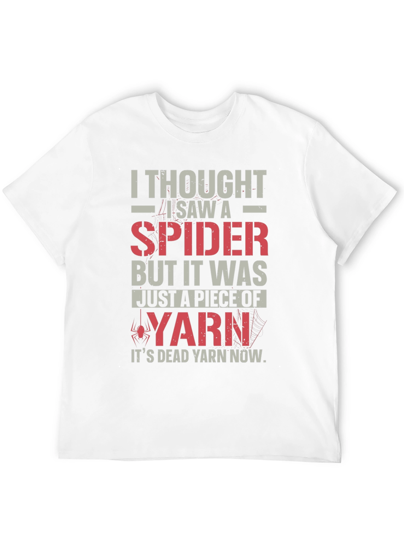 Black Funny Spider Yarn T-Shirt - Dead Yarn Now! view 12