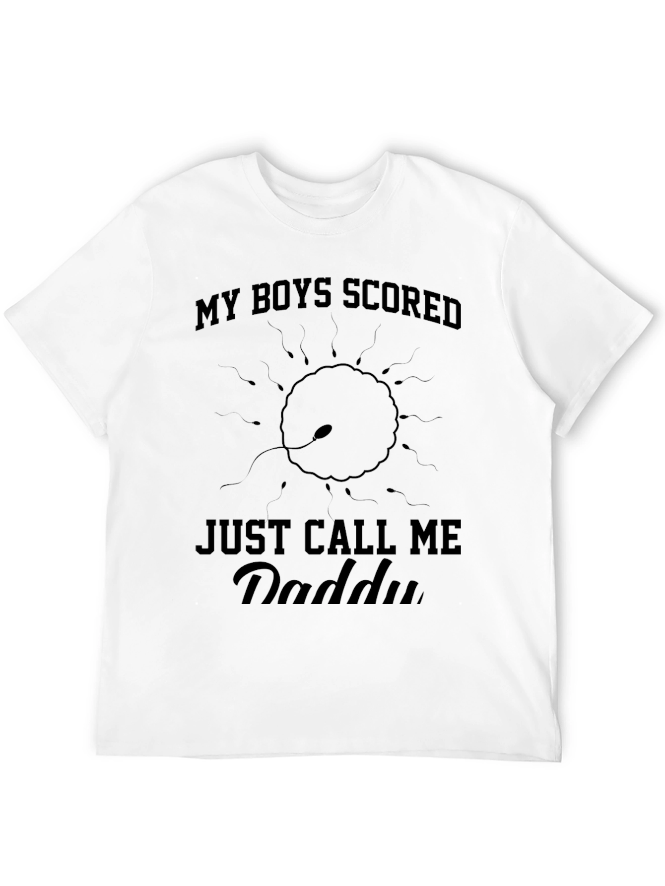 Black My Boys Scored T-Shirt - Funny Dad Tee view 12