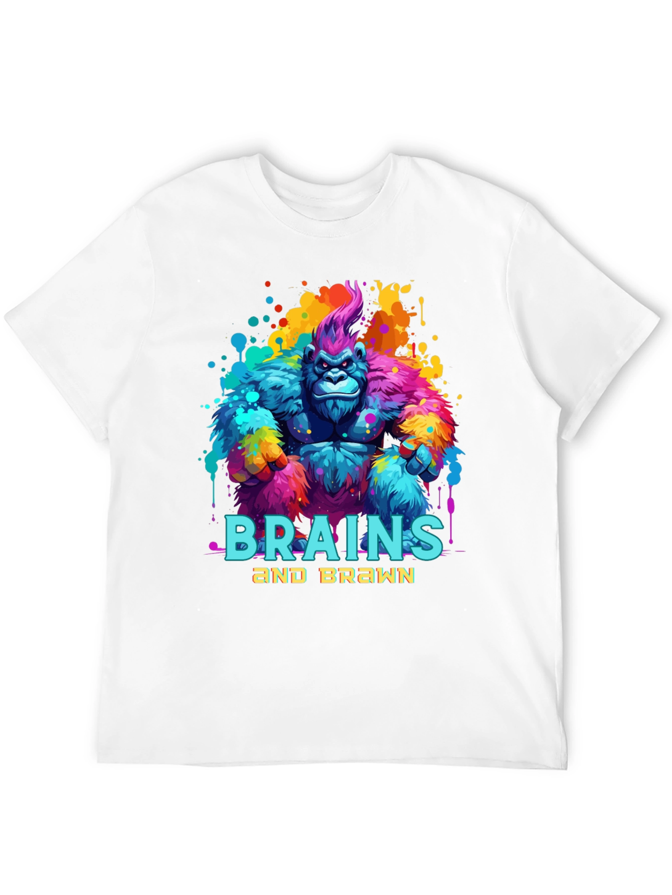 Black Brains and Brawn Gorilla Graphic Tee view 12