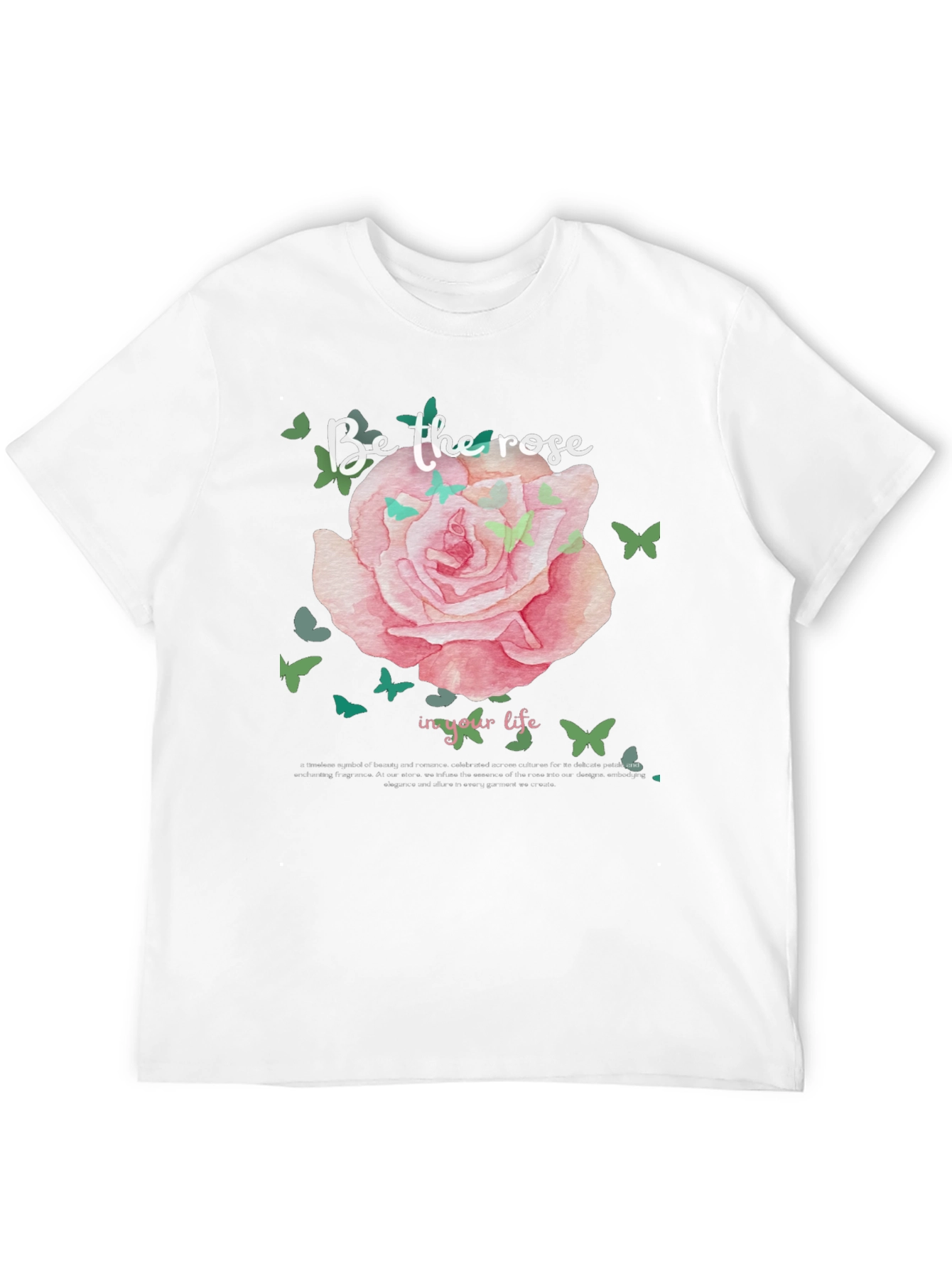 Black Rose Graphic Tee - Be The Rose in Your Life T-Shirt view 12