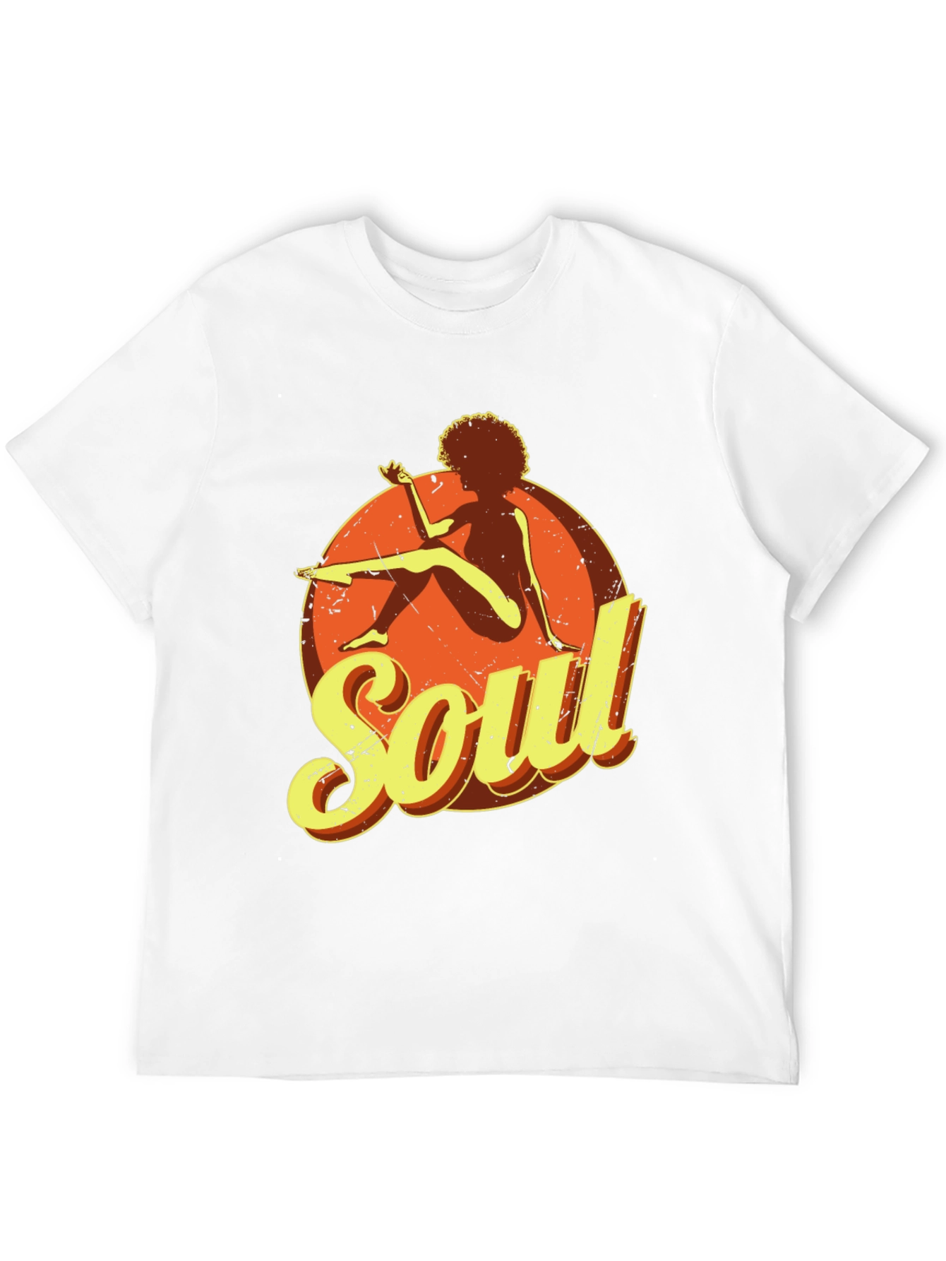 Black Soul Graphic T-Shirt - Retro Style Black Tee view 12