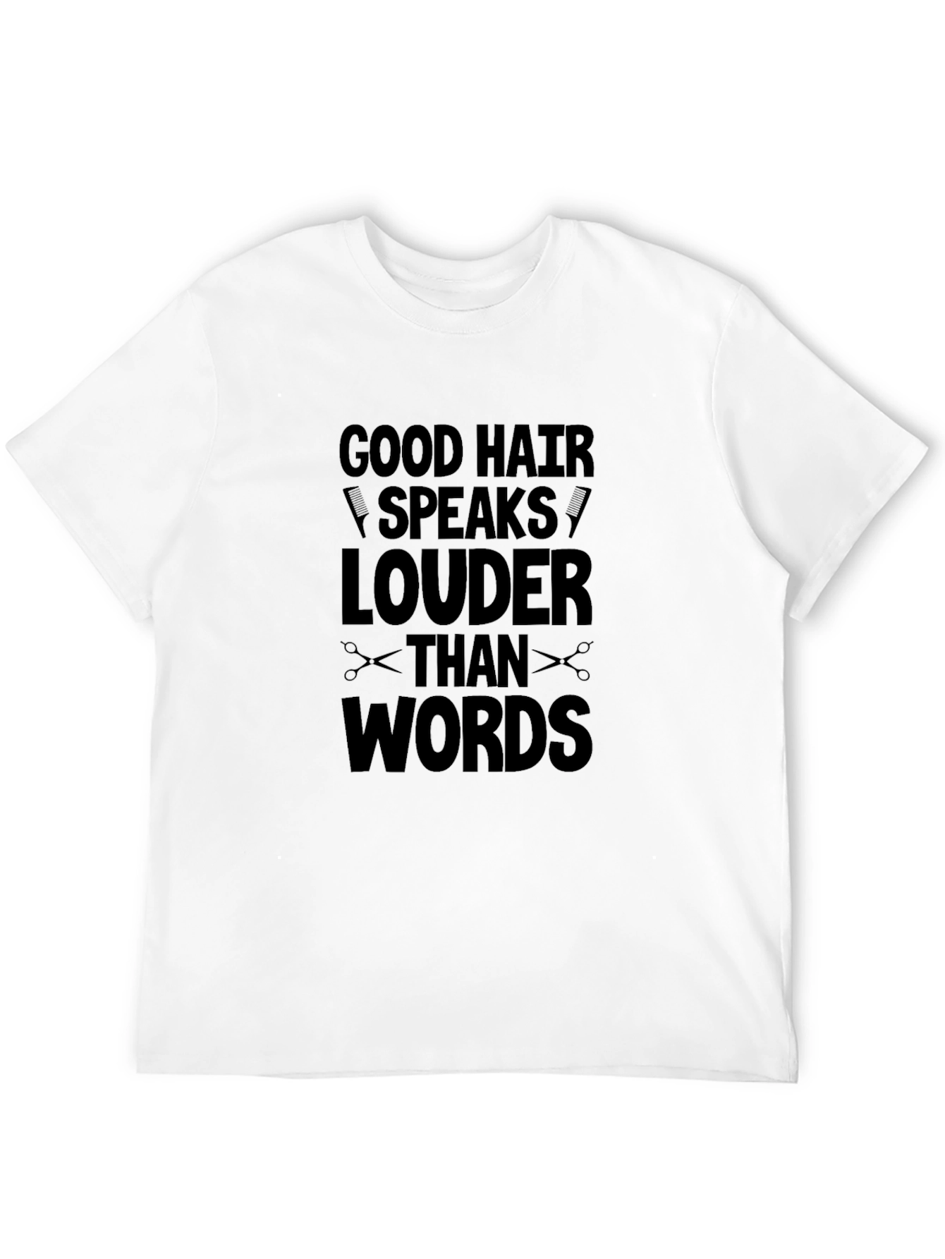 Black Good Hair Speaks Louder T-Shirt view 12