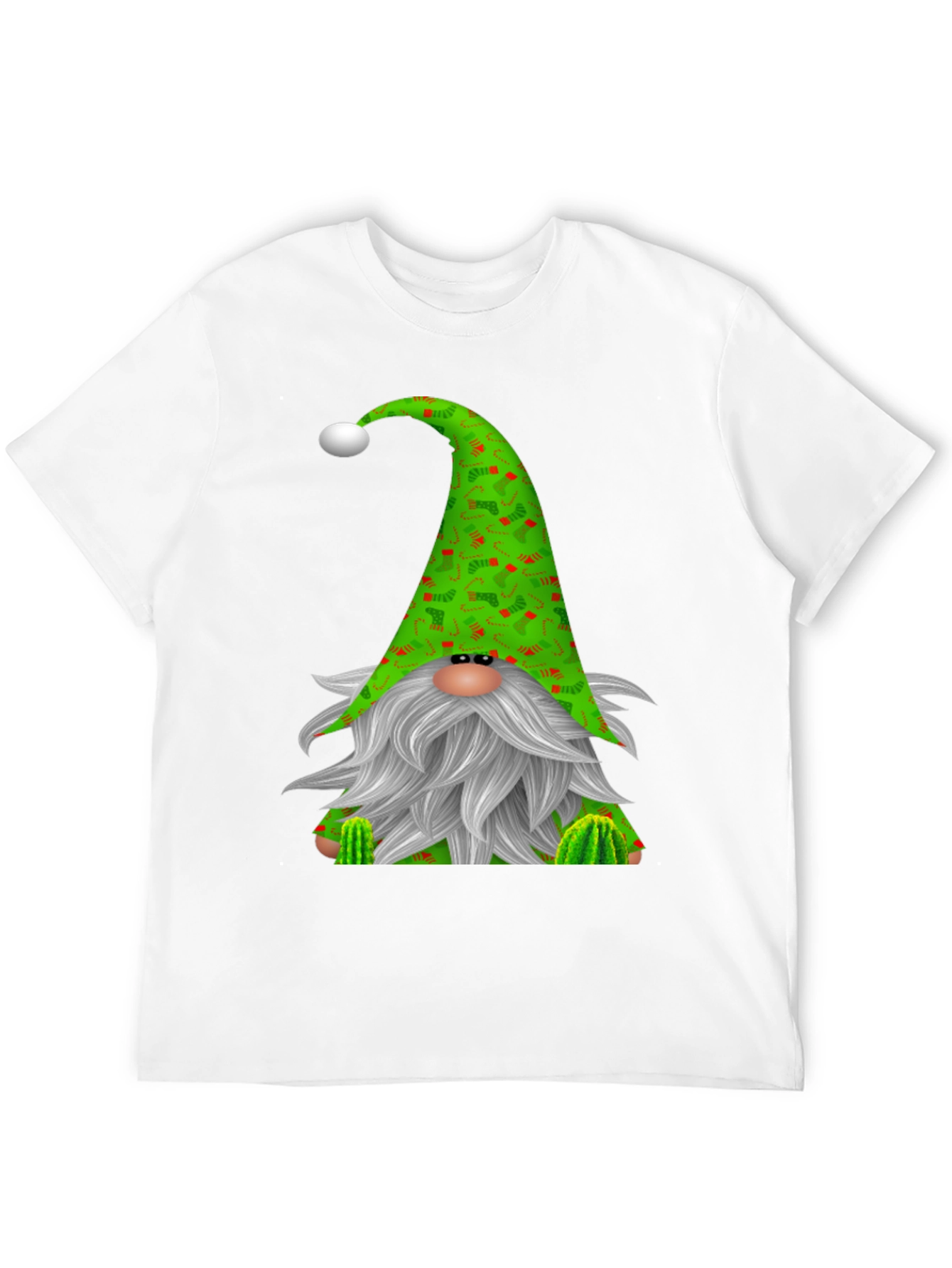 Black Festive Gnome Black T-Shirt view 12