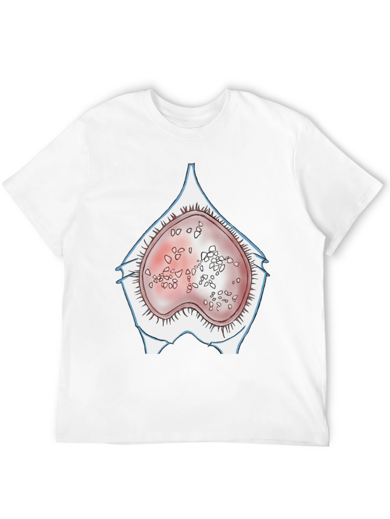 Black Anatomical Humor T-Shirt - "Germ Cell" view 12