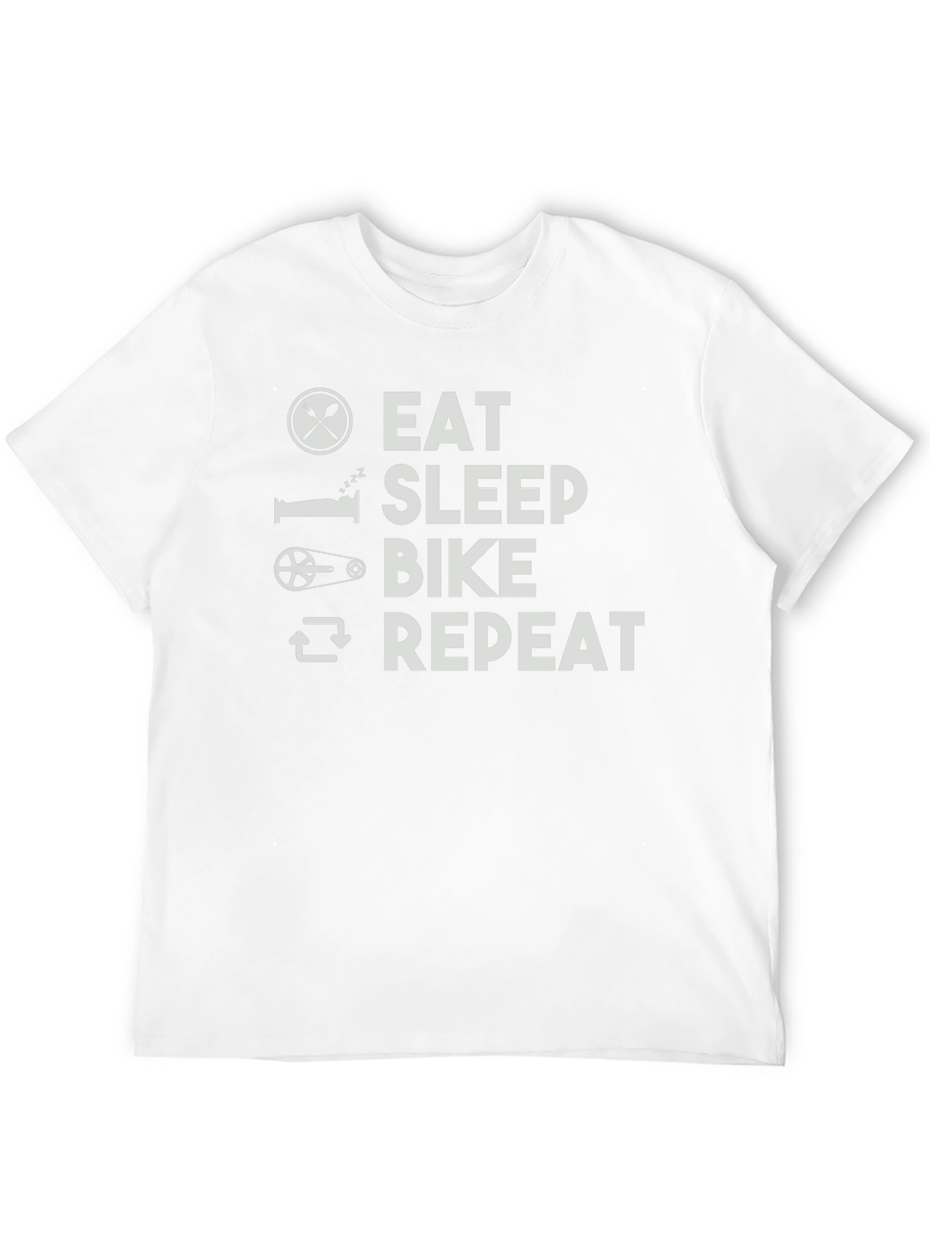 Black Eat Sleep Bike Repeat Graphic T-Shirt view 12