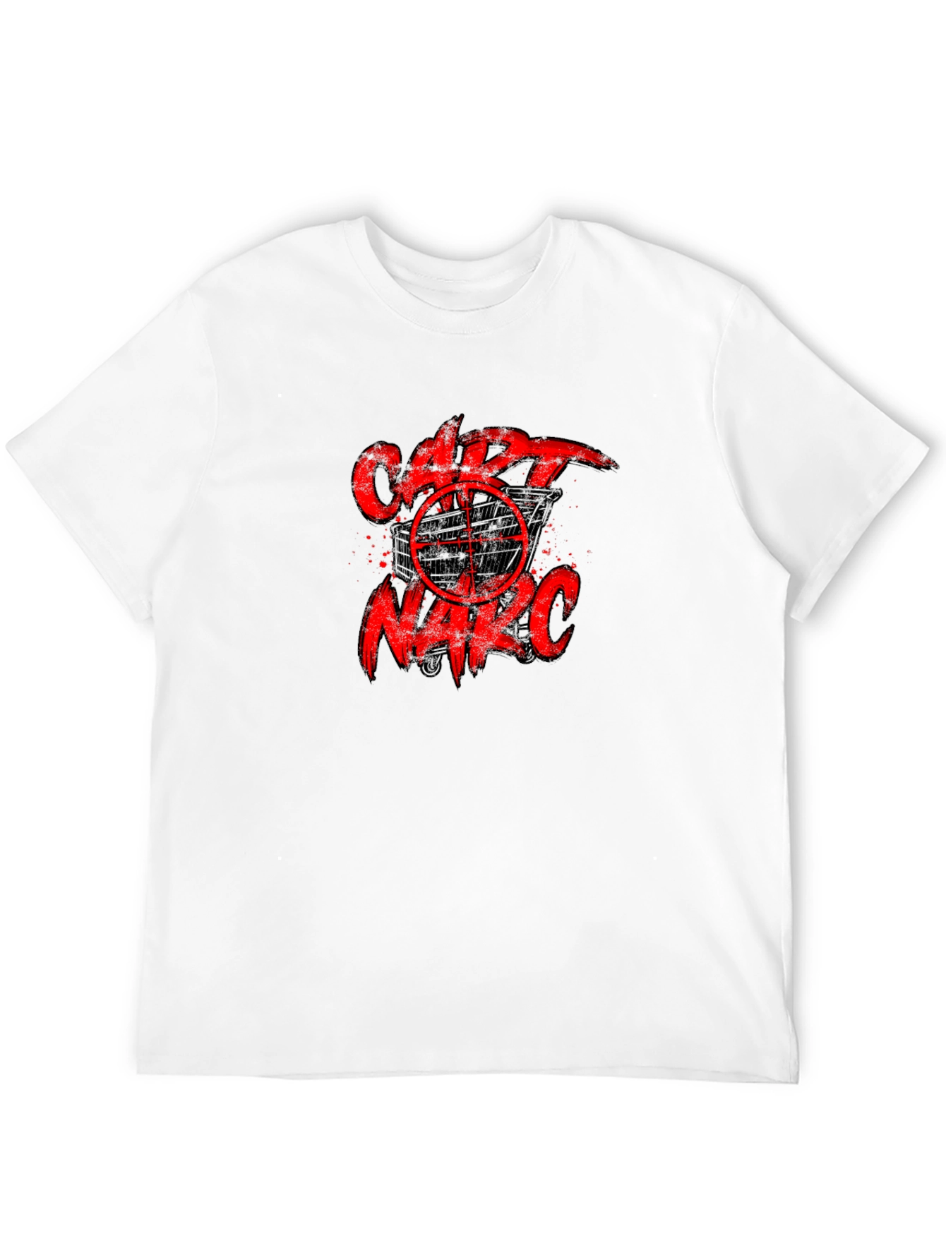 Black Cart Narc T-Shirt - Black Graphic Tee view 12