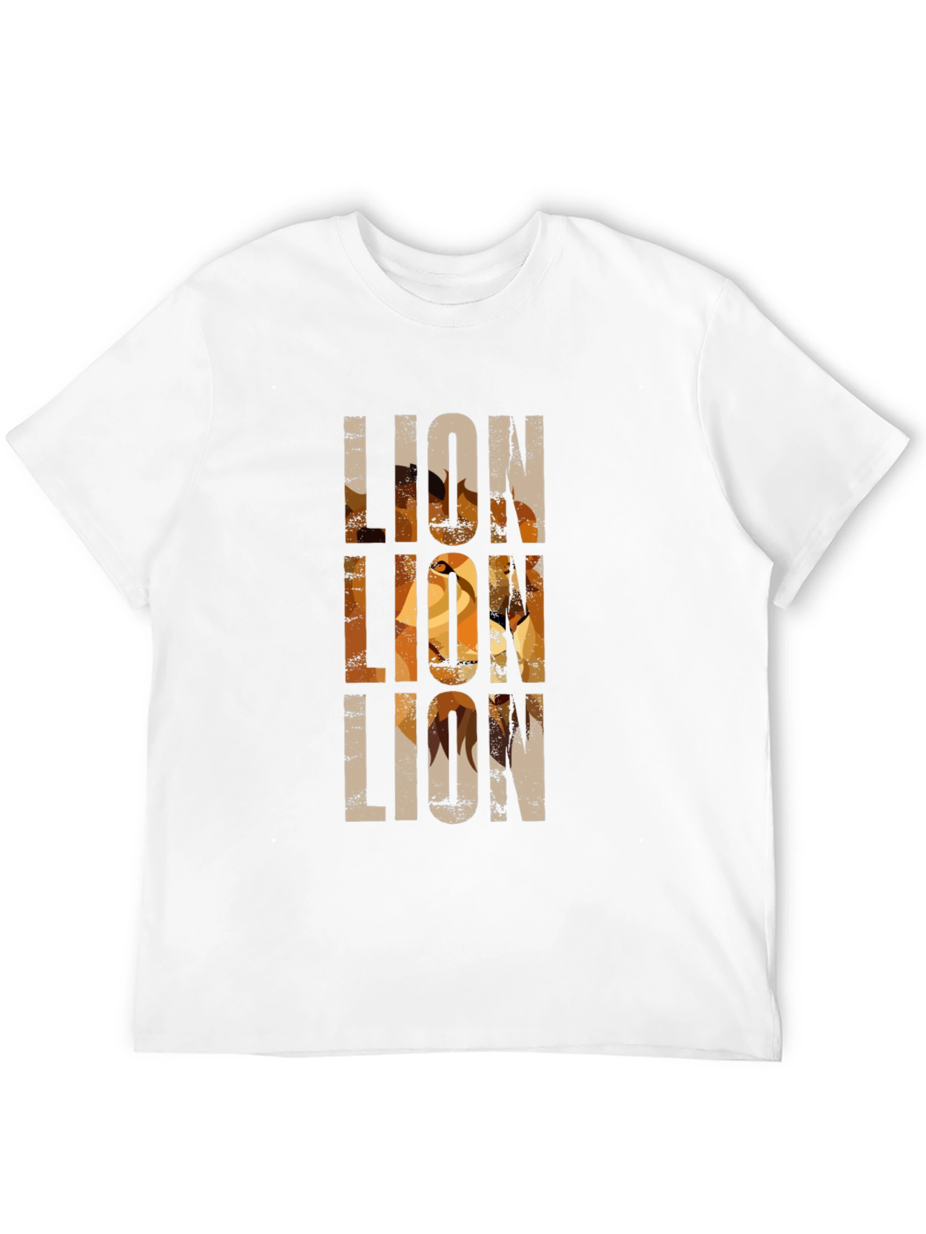 Black Lion Graphic Print Black T-Shirt view 12