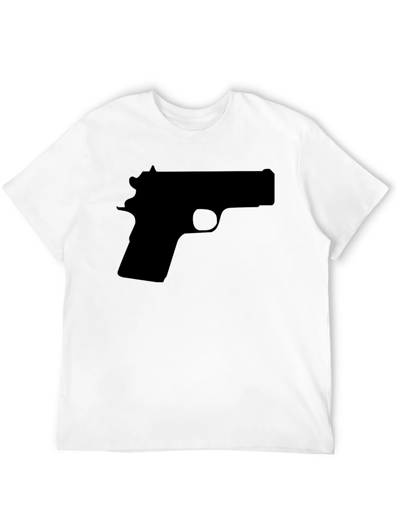Black Gun Silhouette Graphic Tee - Black view 12