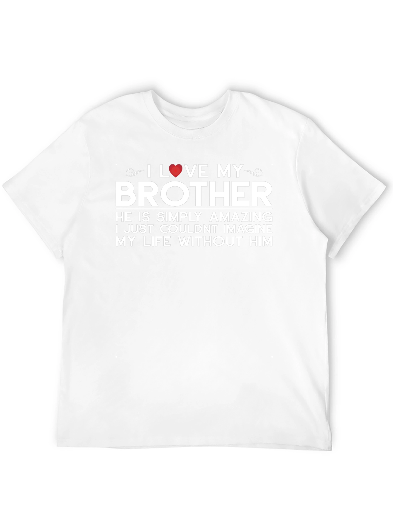 Black I Love My Brother Graphic Tee view 12