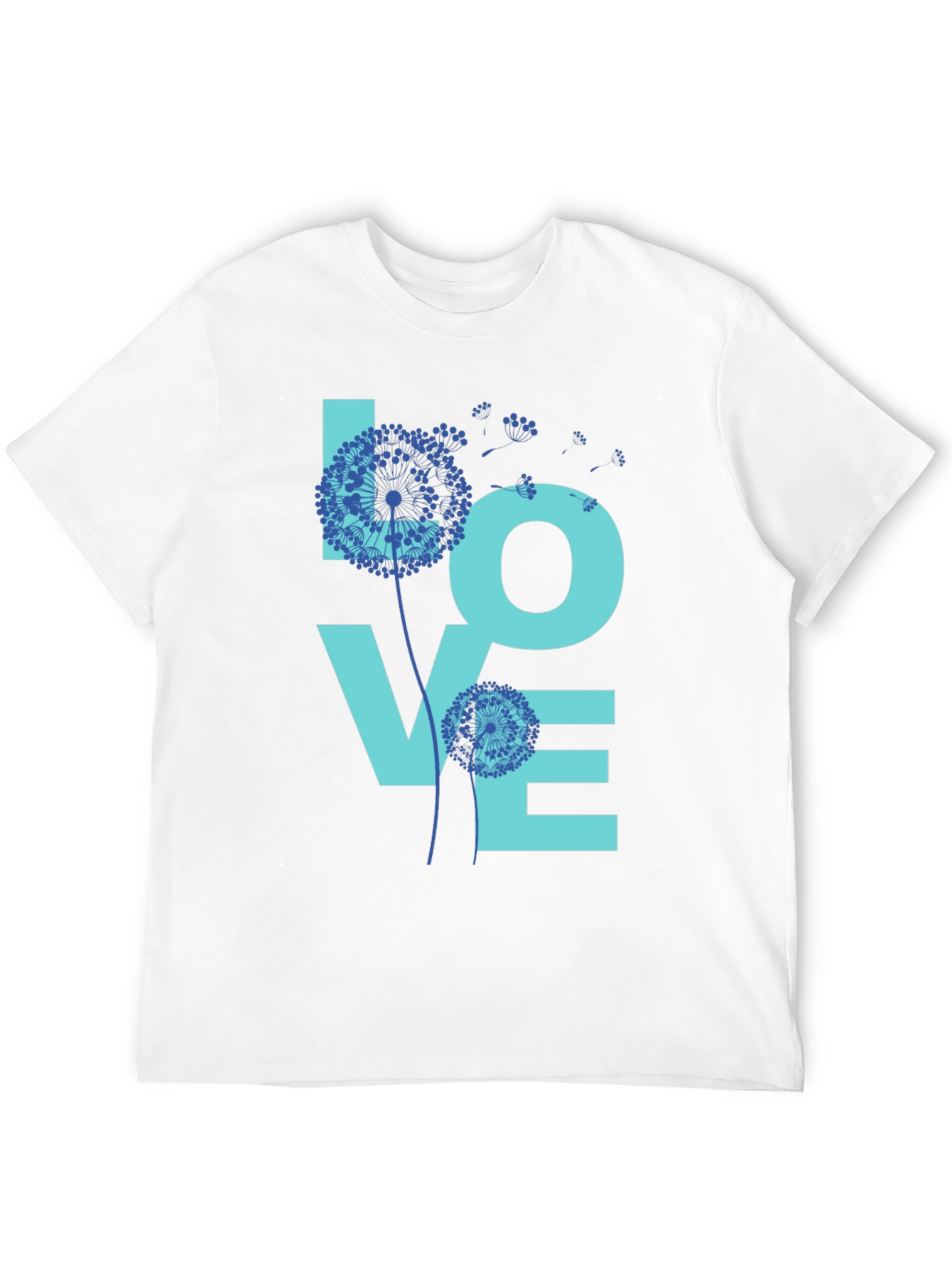 Black LOVE Dandelion Graphic T-Shirt view 12