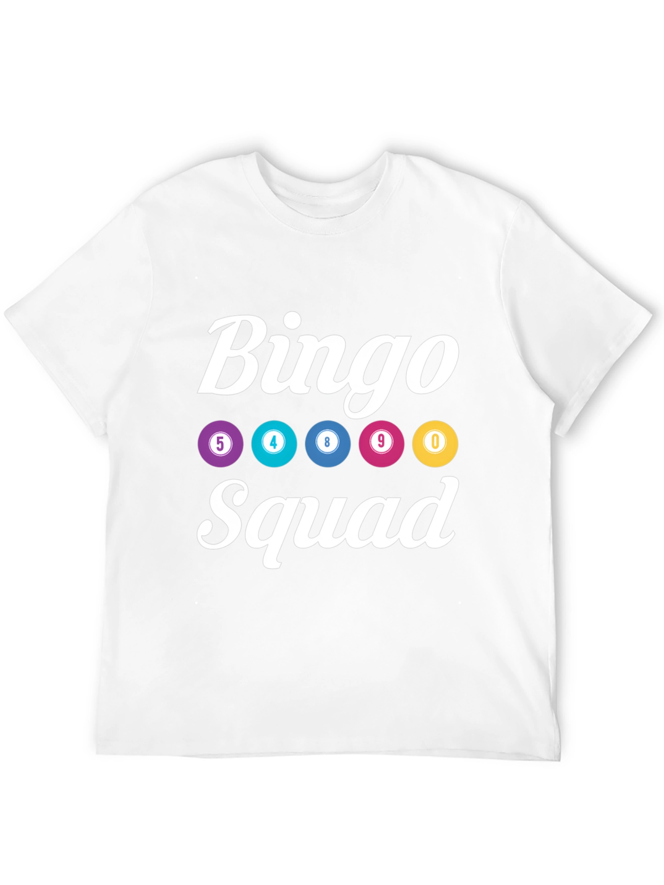 Black Bingo Squad T-Shirt - Lucky Numbers Graphic Tee view 12