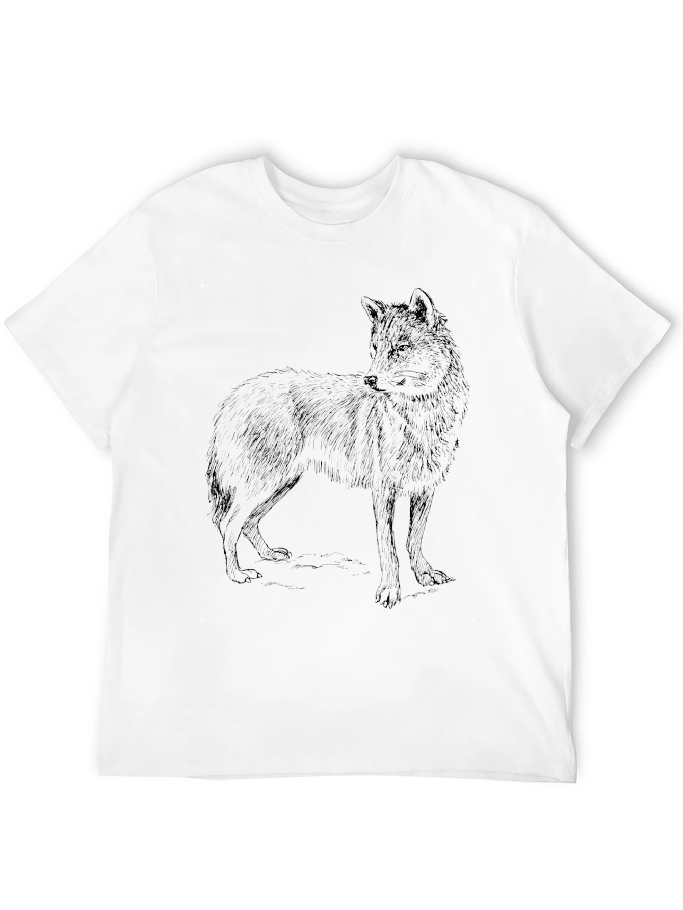 Black Black Wolf Graphic Tee - Men's Short Sleeve Shirt view 12