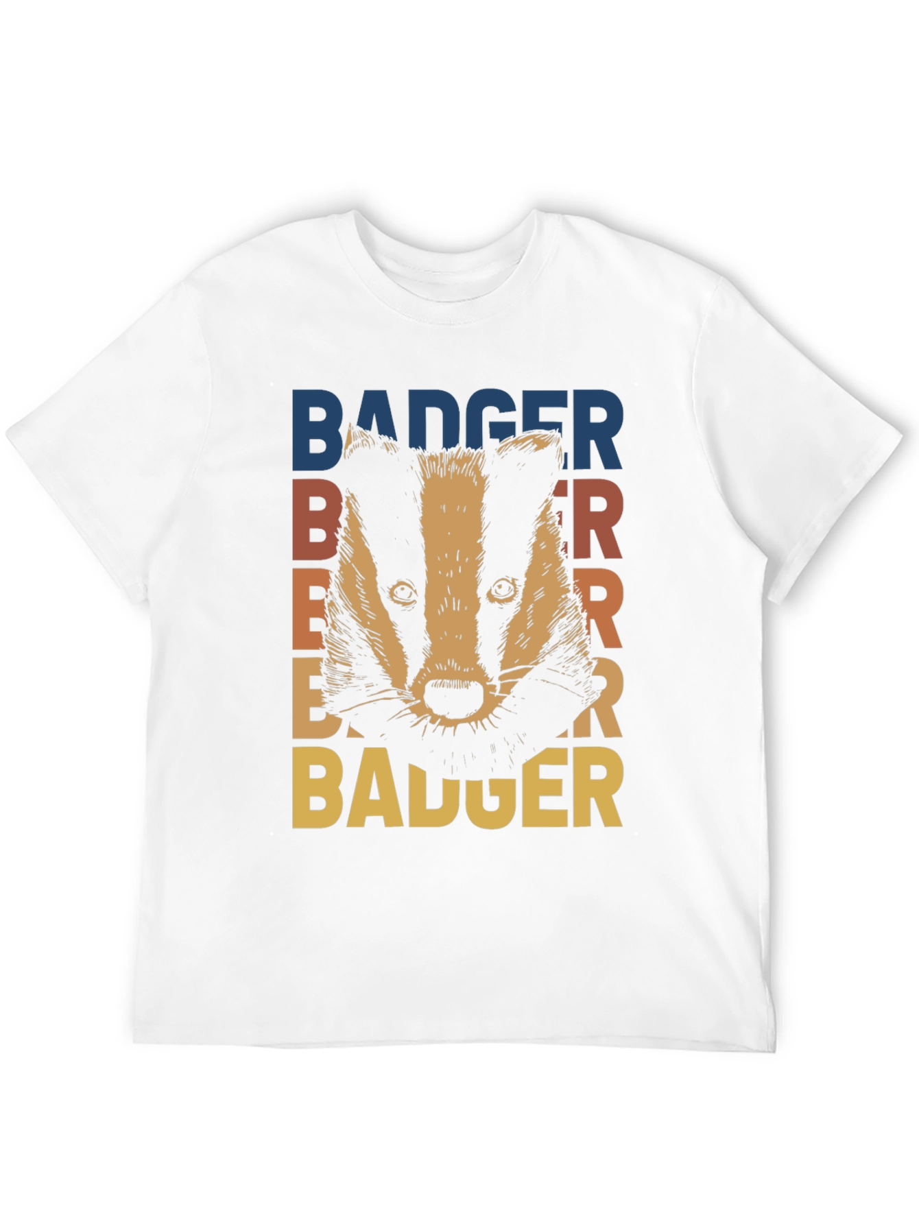 Black Retro Badger Graphic T-Shirt - Stylish Animal Tee view 12