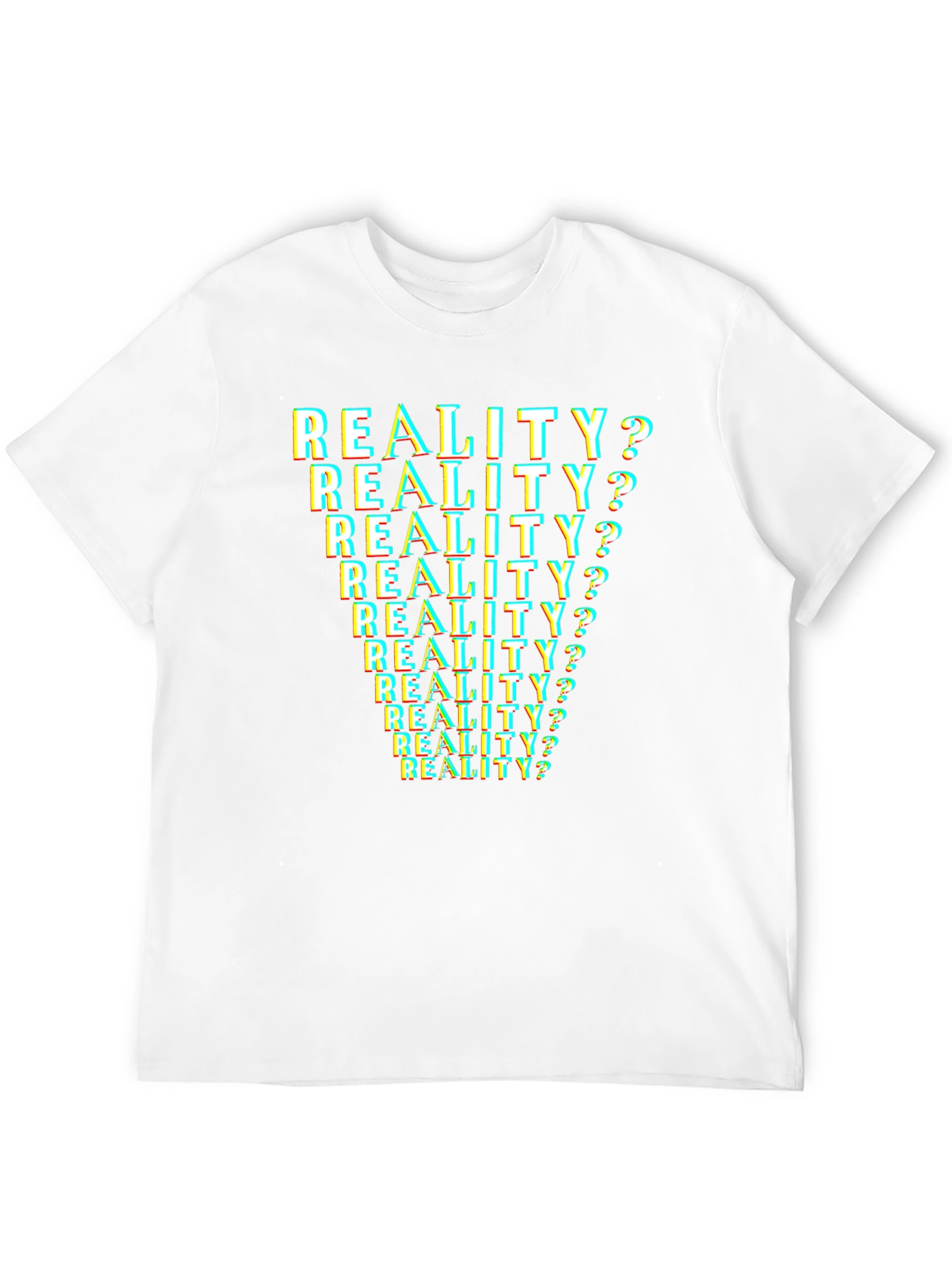 Black Reality? T-Shirt - Glitch Text Design view 12