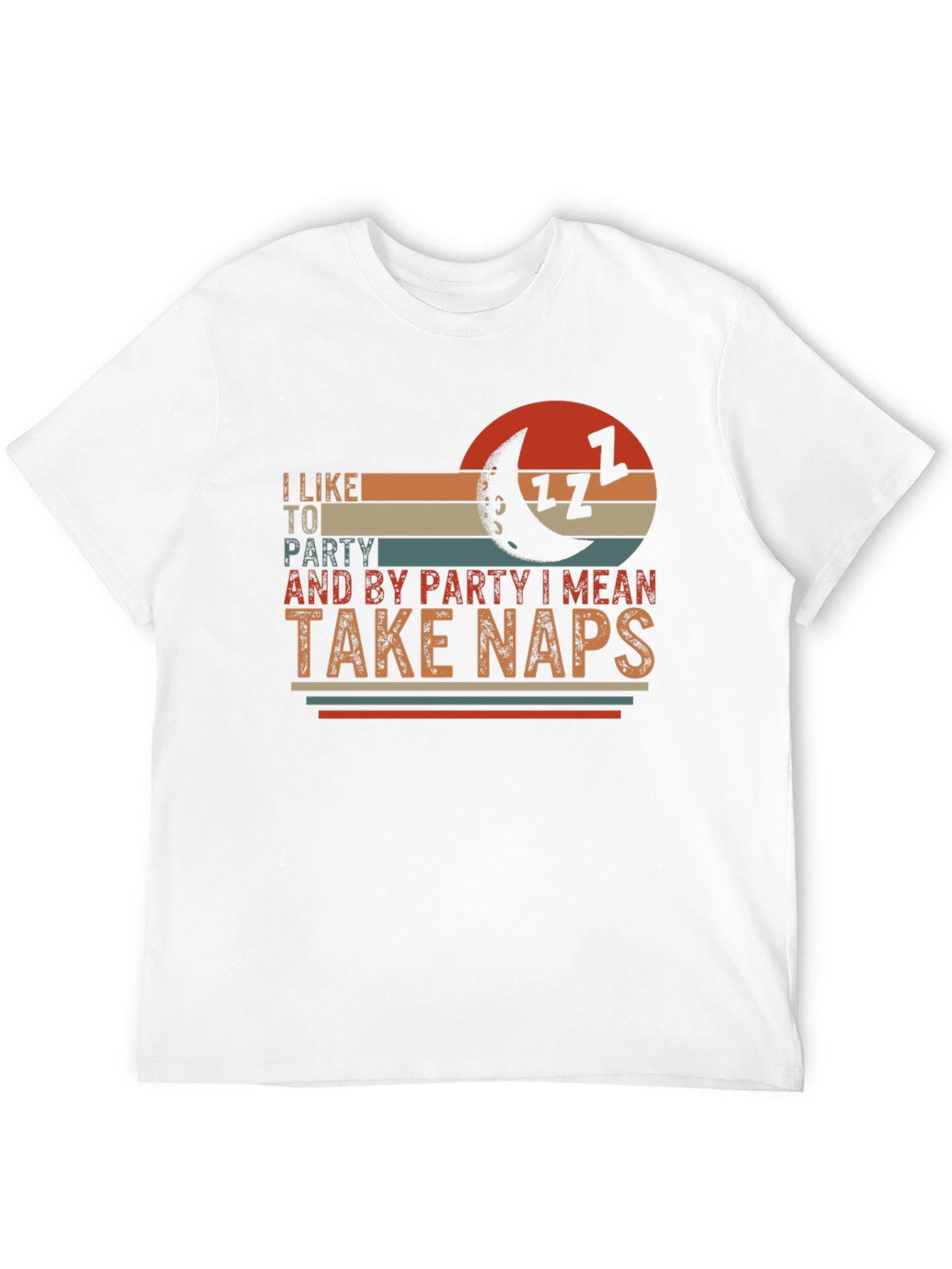 Black I Like to Party Take Naps Graphic T-Shirt view 12