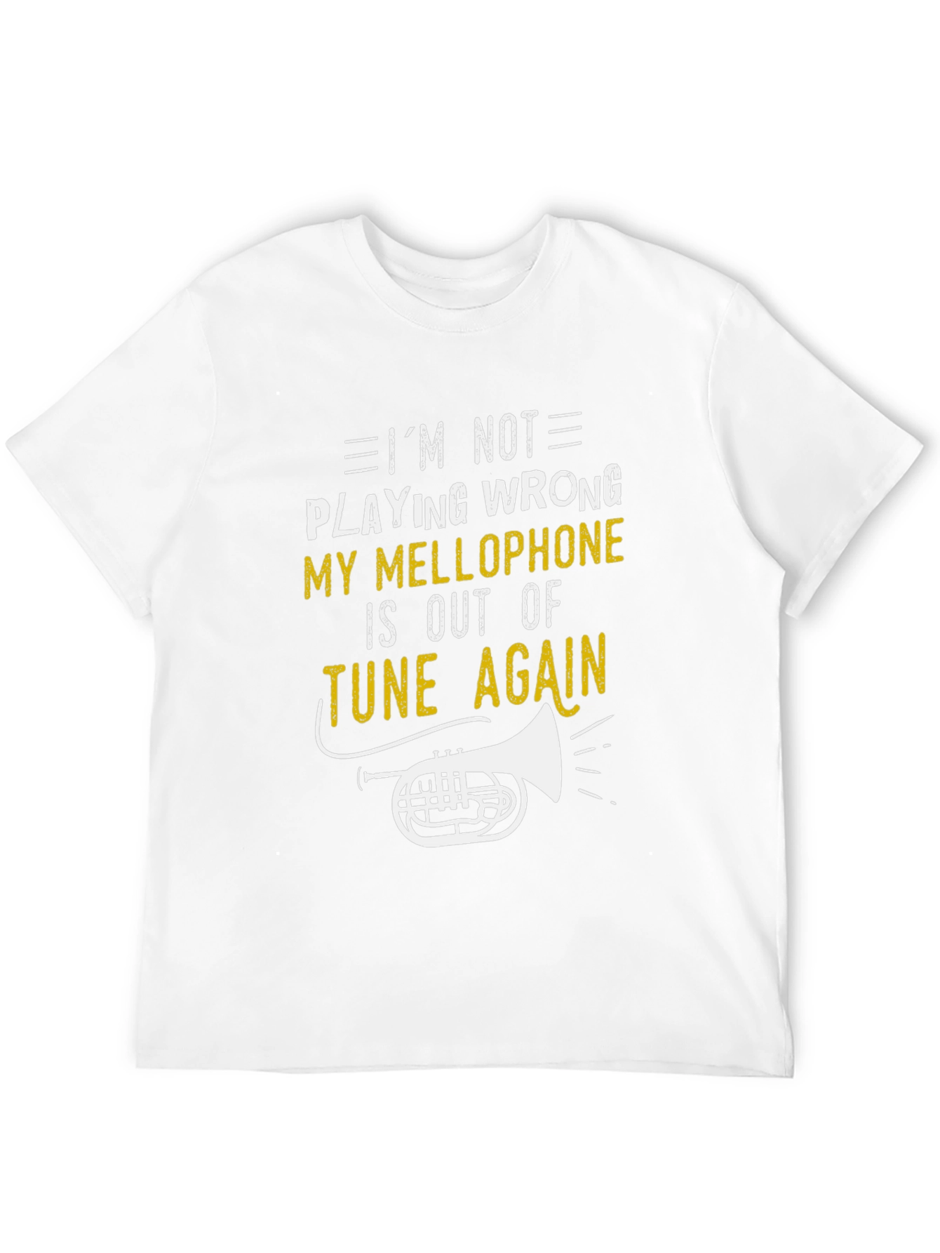 Black Funny Mellophone Player Black T-Shirt view 12