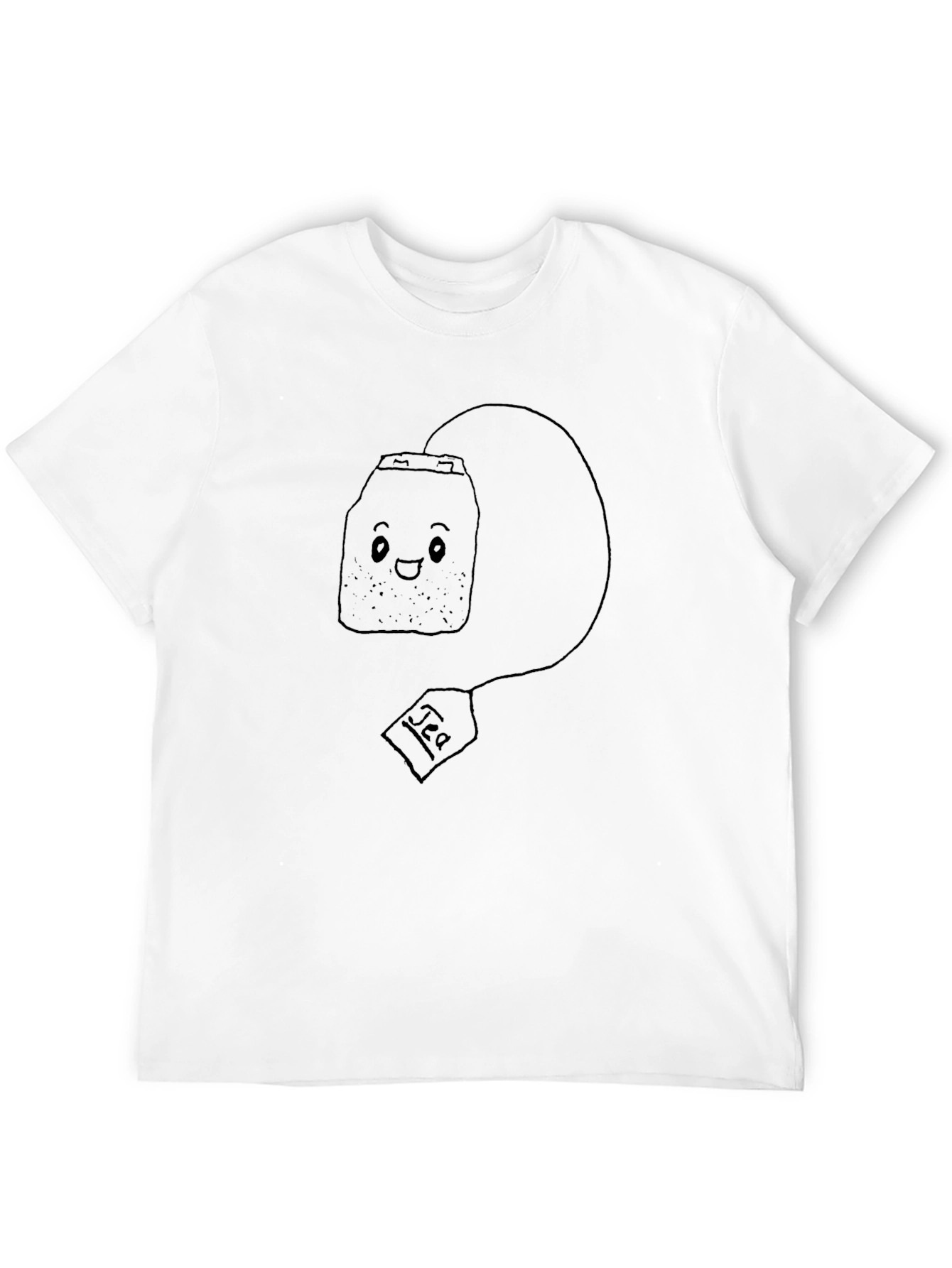 Black Cute Tea Bag Graphic Tee - Black view 12
