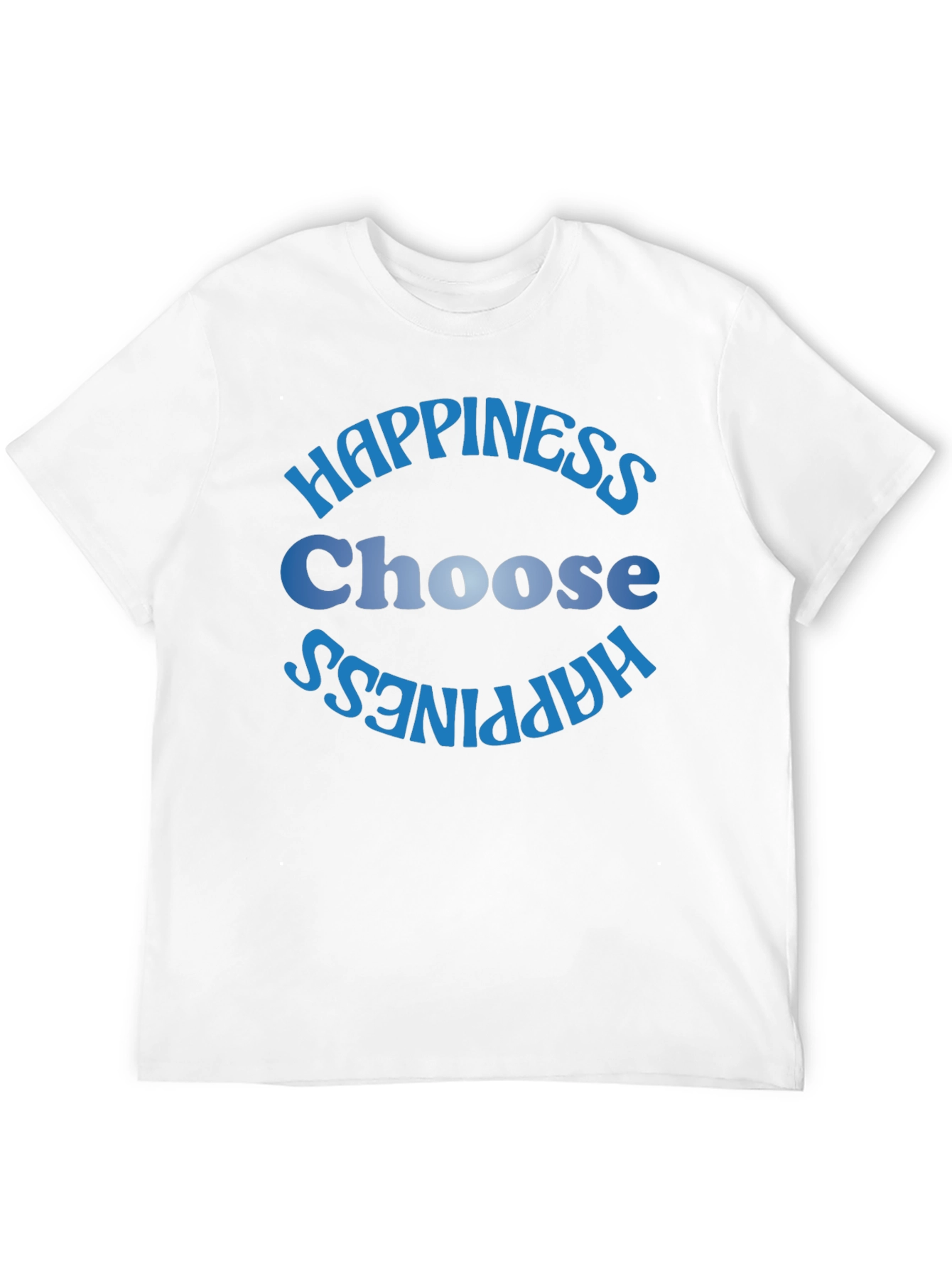 Black Choose Happiness T-Shirt - Black view 12
