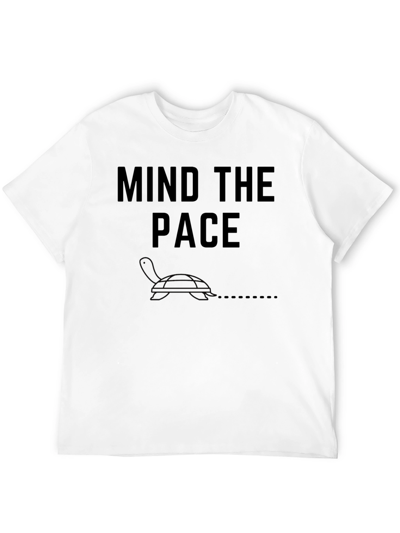 Black Mind the Pace Turtle Graphic Tee view 12