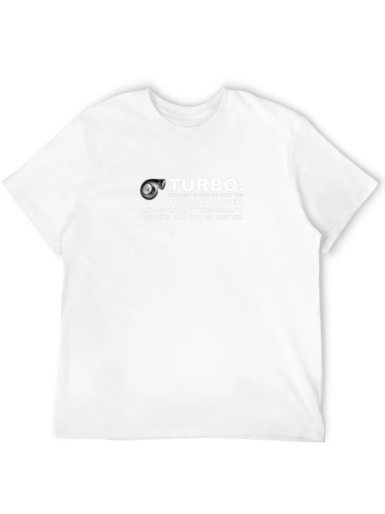 Black Turbo Engine Graphic T-Shirt - Car Enthusiast Tee view 12