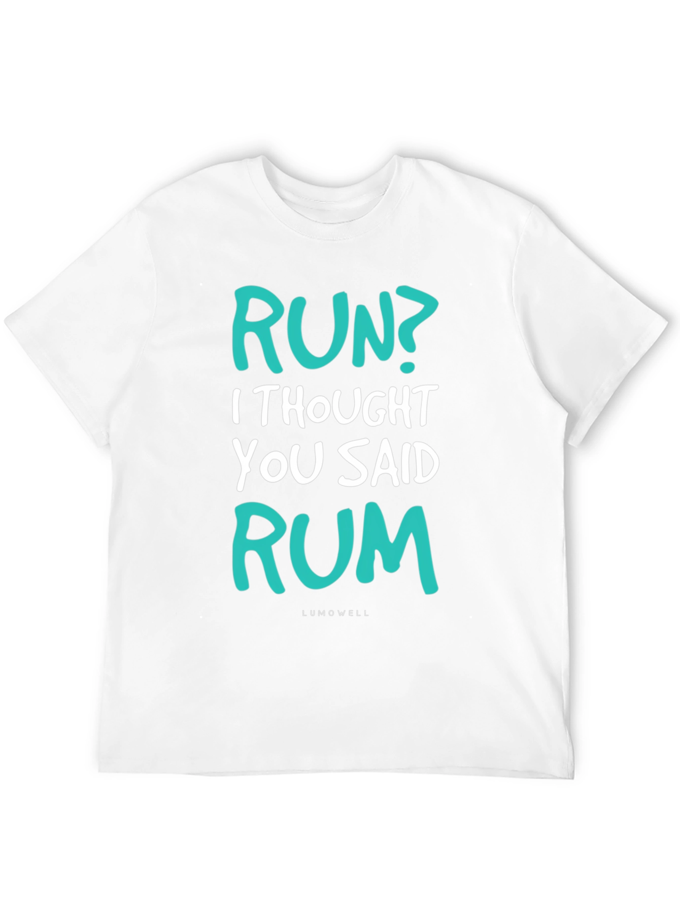 Black Funny Run? Rum! Graphic T-Shirt - Soft Cotton Tee view 12
