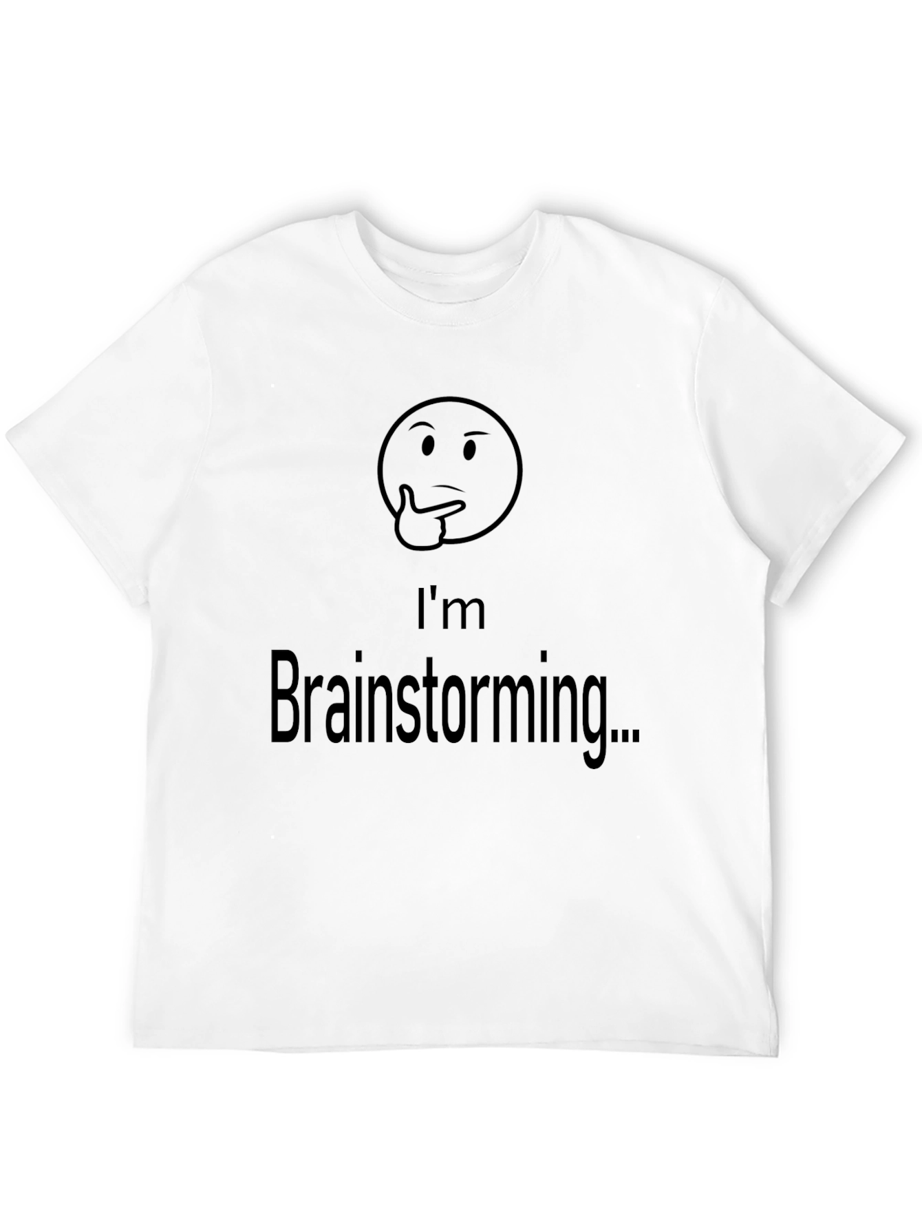 Black I'm Brainstorming T-Shirt view 12