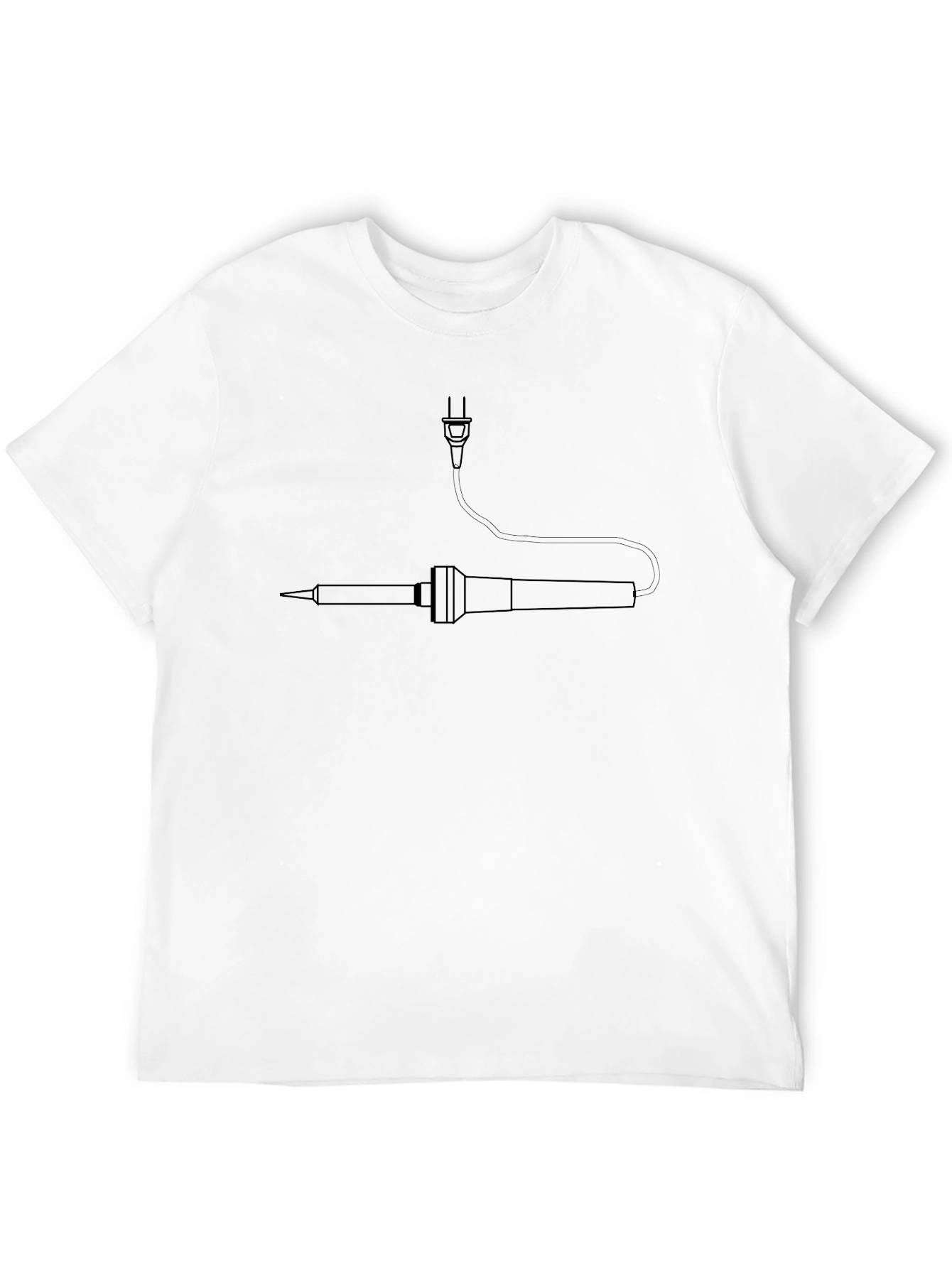 Black Soldering Iron Graphic T-Shirt - Electrician Apparel view 12