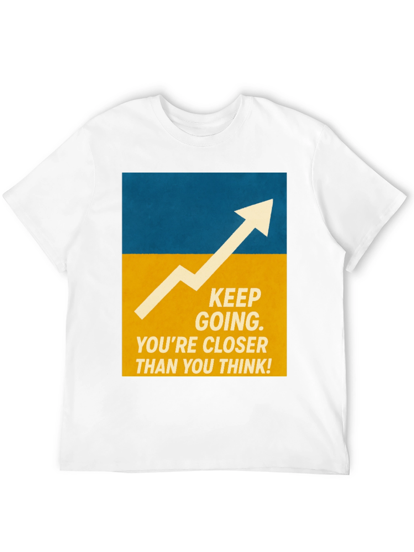 Black Motivational Graphic Tee - Keep Going! view 12