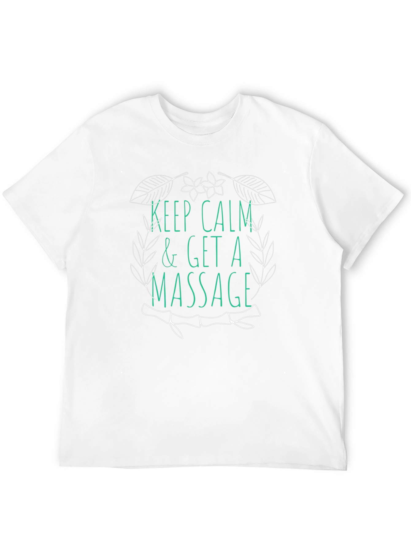 Black Relaxing Massage T-Shirt - Keep Calm & Get a Massage view 12