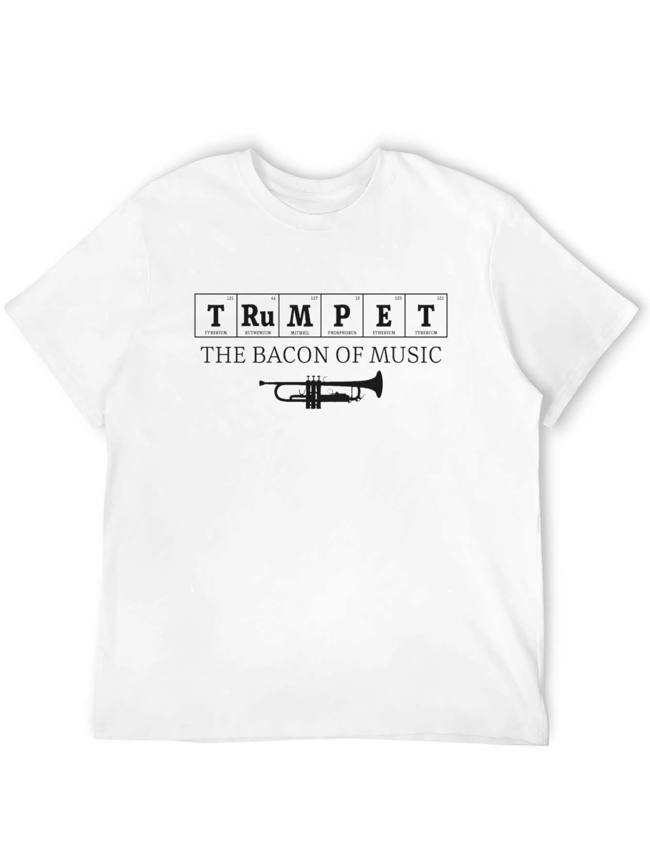 Black Trumpet Music Graphic Tee - Soft Cotton Blend view 12