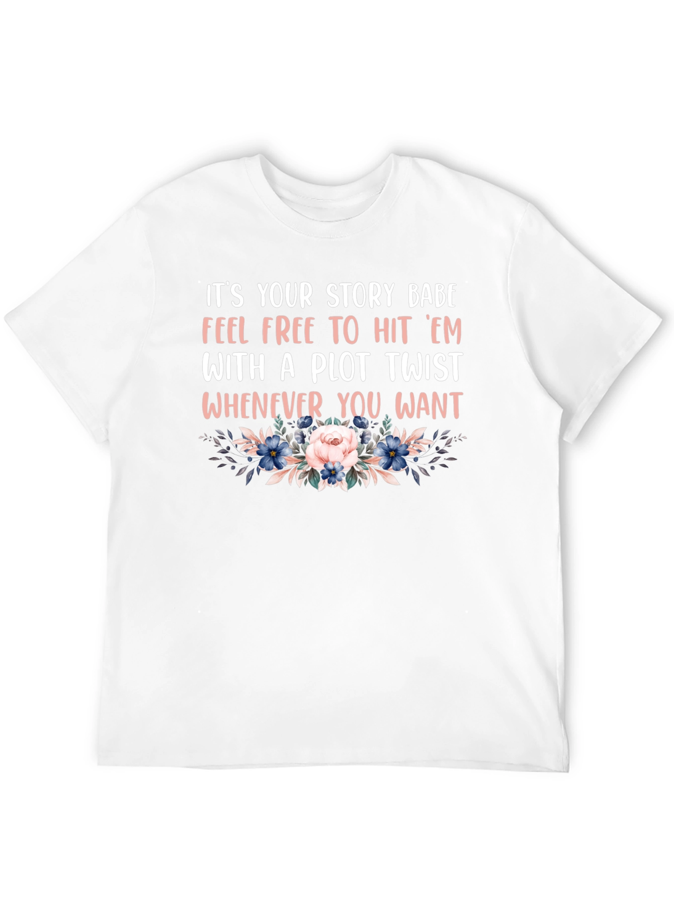 Plot Twist Floral Graphic Tee - 12