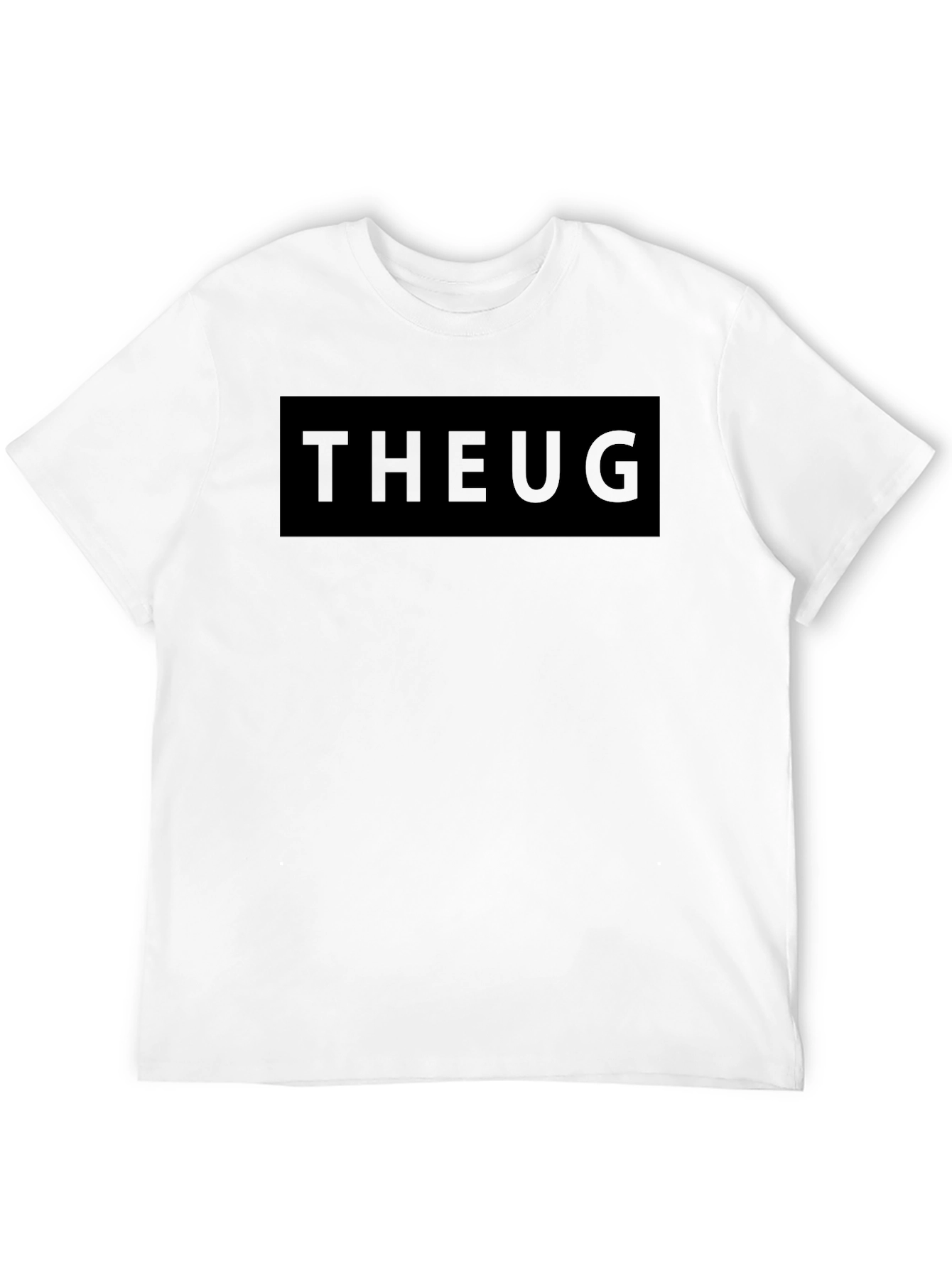 Black Minimalist THEUG Black Graphic Tee - Stylish Casual Wear view 12