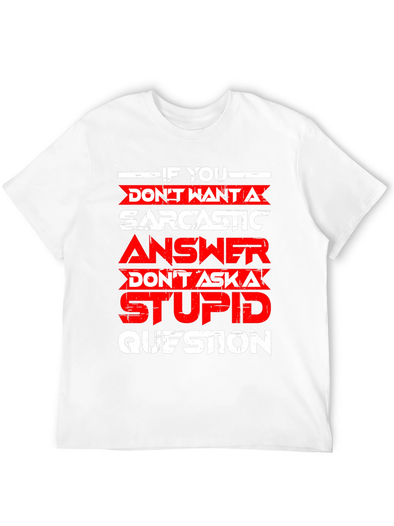 Black Sarcastic Answer Graphic T-Shirt view 12