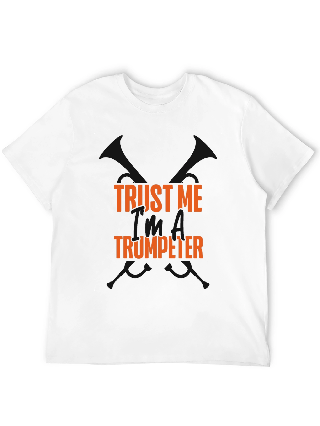 Black Trust Me Trumpeter T-Shirt view 12