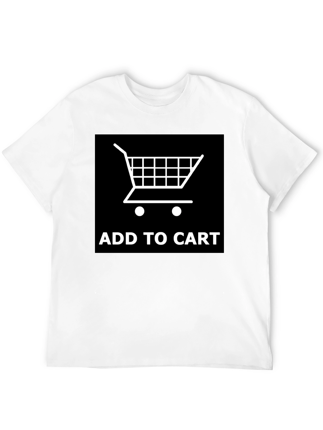 Add to Cart Graphic Tee - Shopping Cart Design - 12