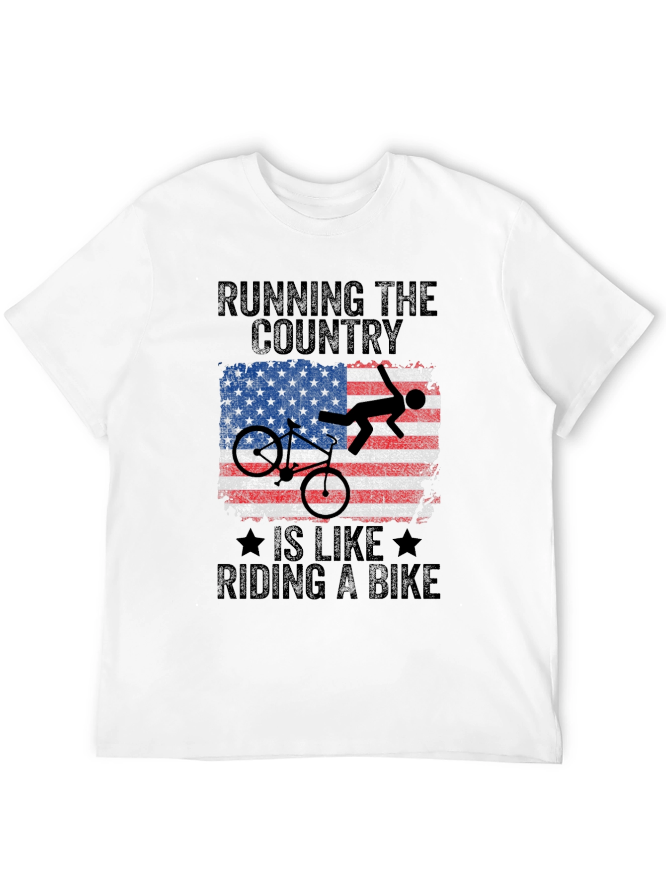 Black Running the Country Bike T-Shirt view 12