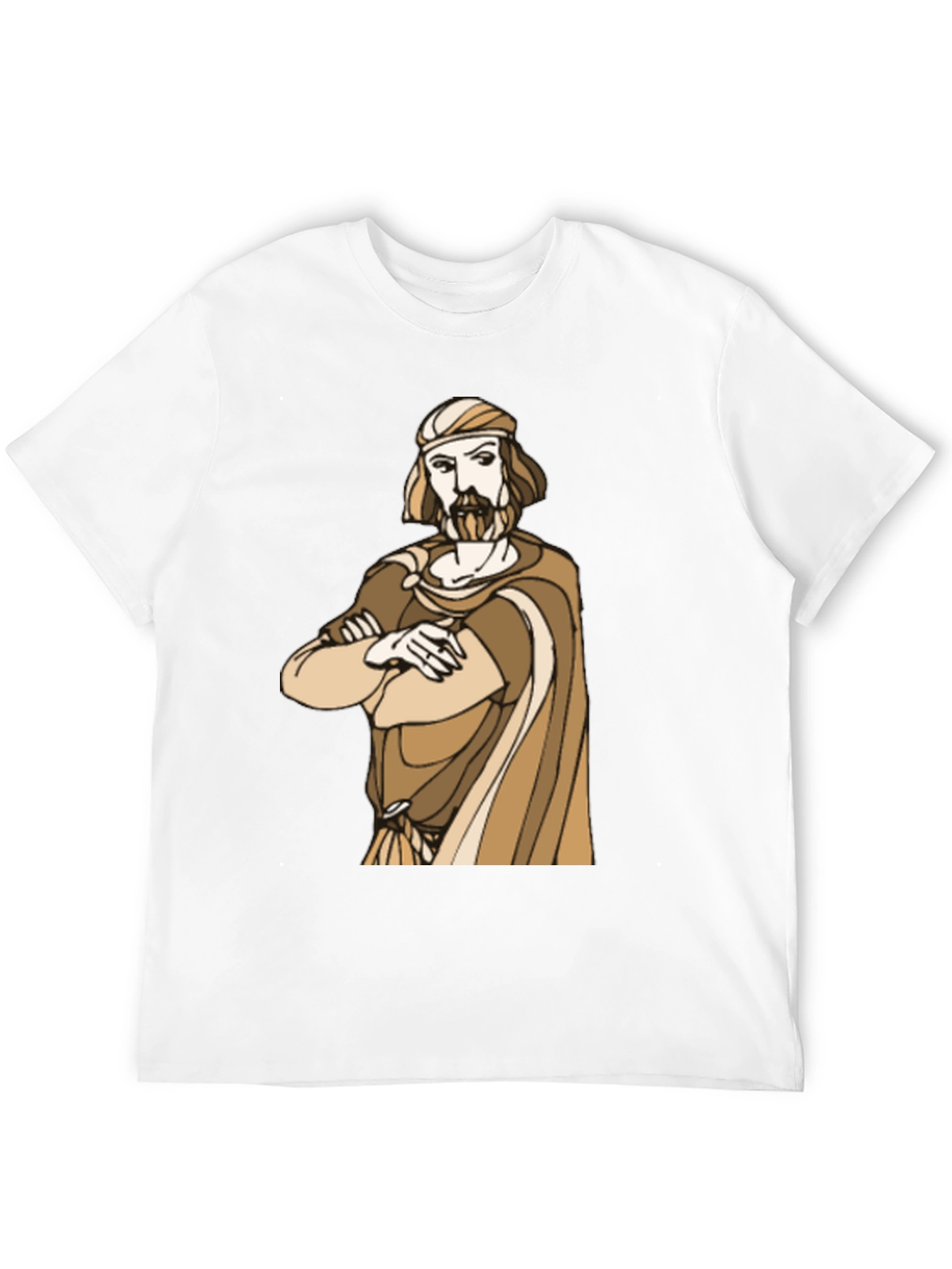 Black Ancient Philosopher Graphic T-Shirt - Unisex view 12